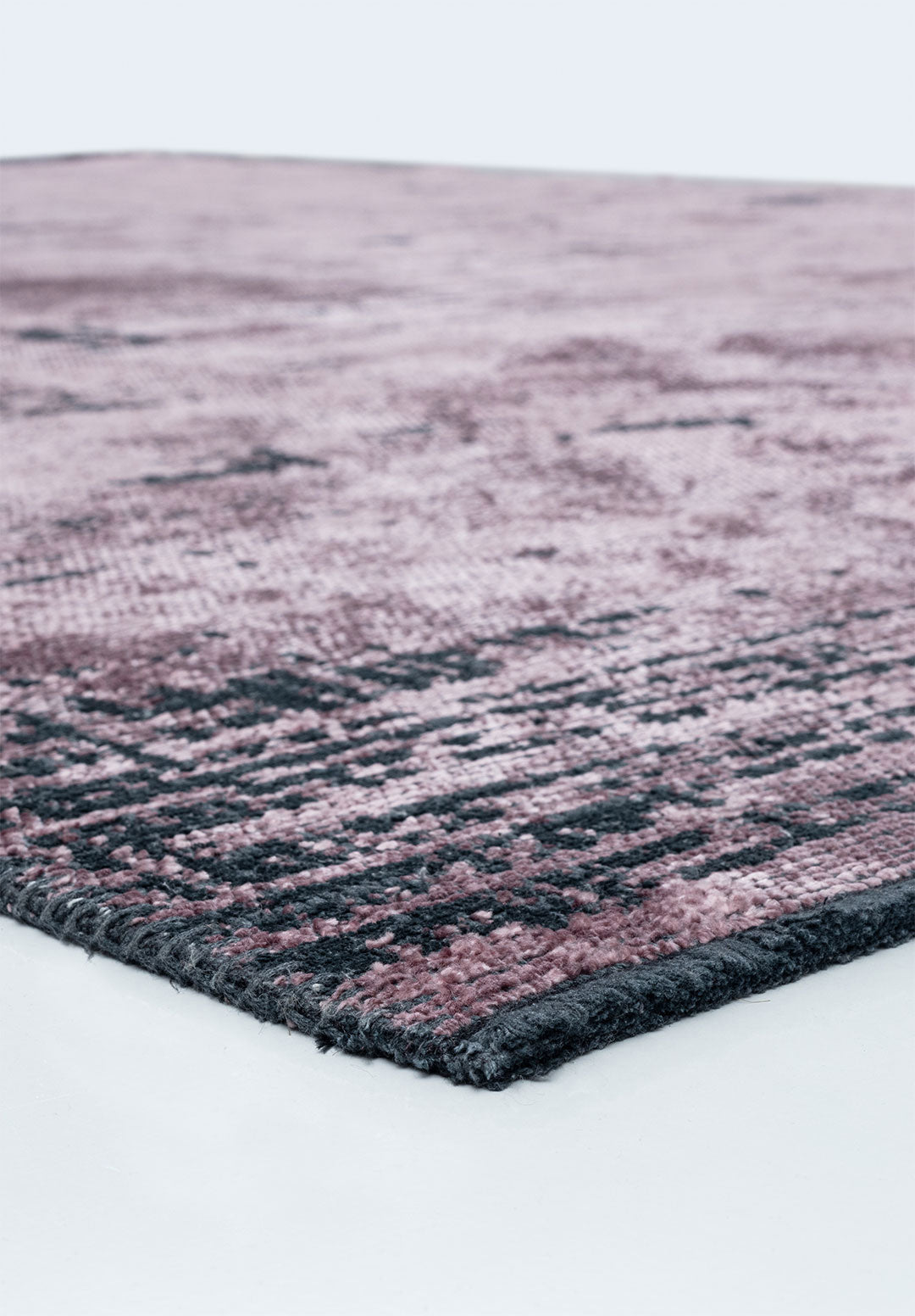 Space Damson - Matte Black Rug Rugs - Venetto Design Venettodesign.com