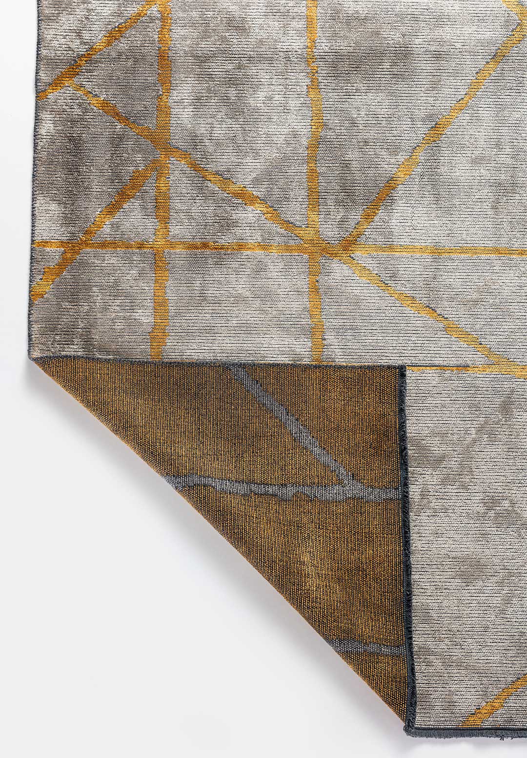 Grid Beige - Mustard Rug Rugs - Venetto Design Venettodesign.com