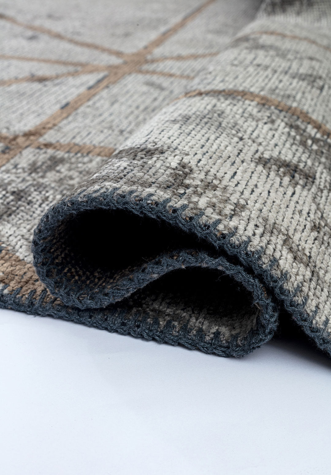 Grid Beige - Mink Rug Rugs - Venetto Design Venettodesign.com