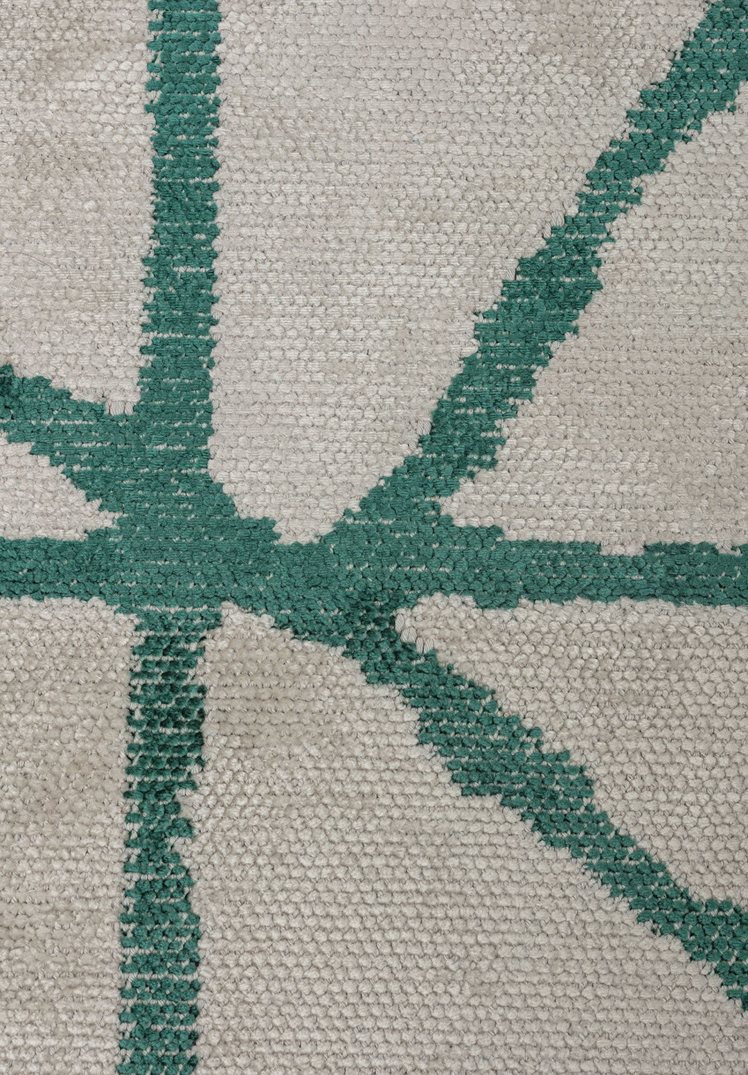 Grid White - Dark Green Rug Rugs - Venetto Design Venettodesign.com