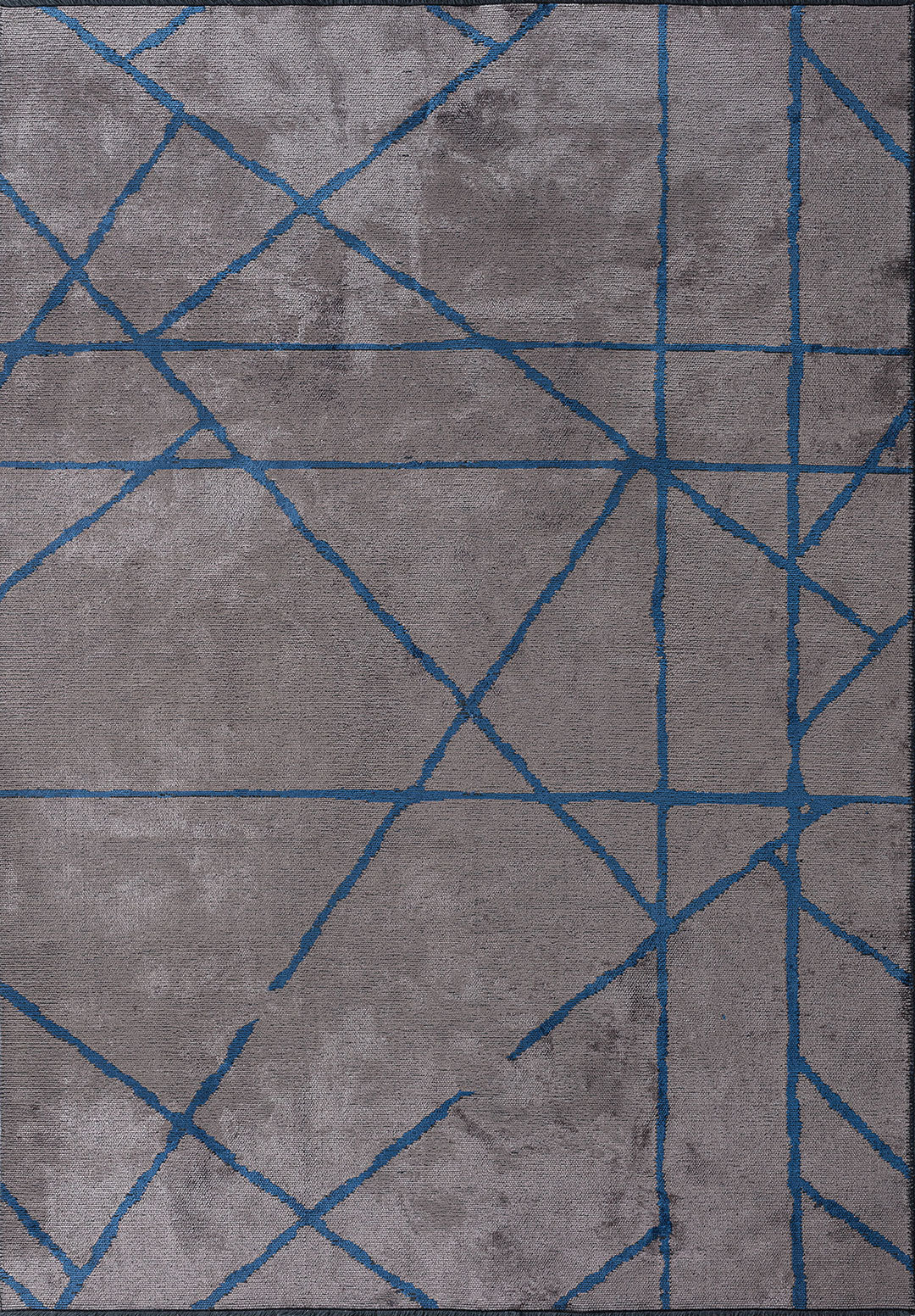 Grid Dark Grey - Navy Blue Rug Rugs - Venetto Design Venettodesign.com
