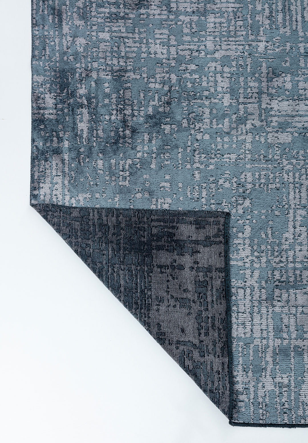 Pixel Blue - Light Grey Rug Rugs - Venetto Design Venettodesign.com