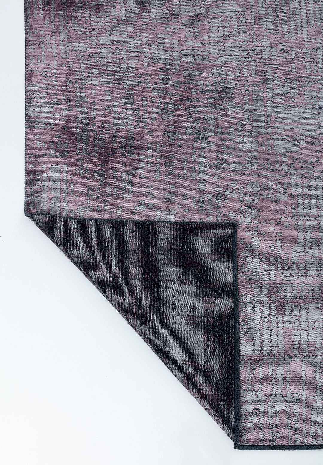 Pixel Damson - Light Grey Rug Rugs - Venetto Design Venettodesign.com