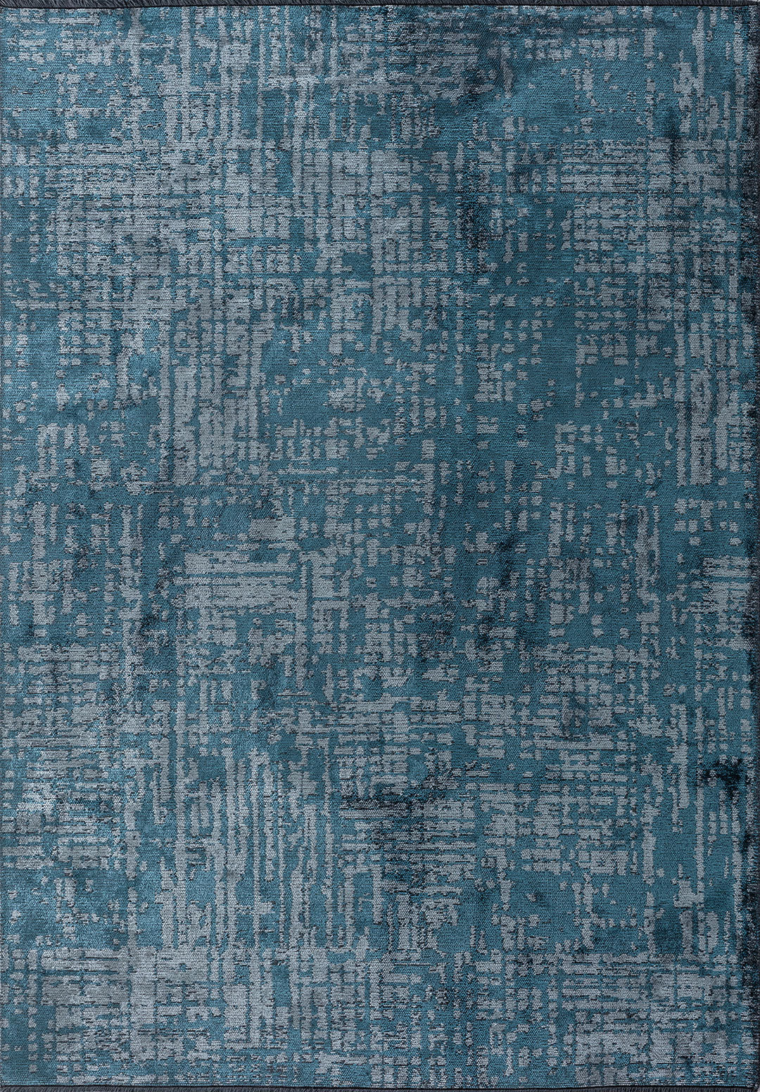 Pixel Petrol - Blue Rug Rugs - Venetto Design Venettodesign.com