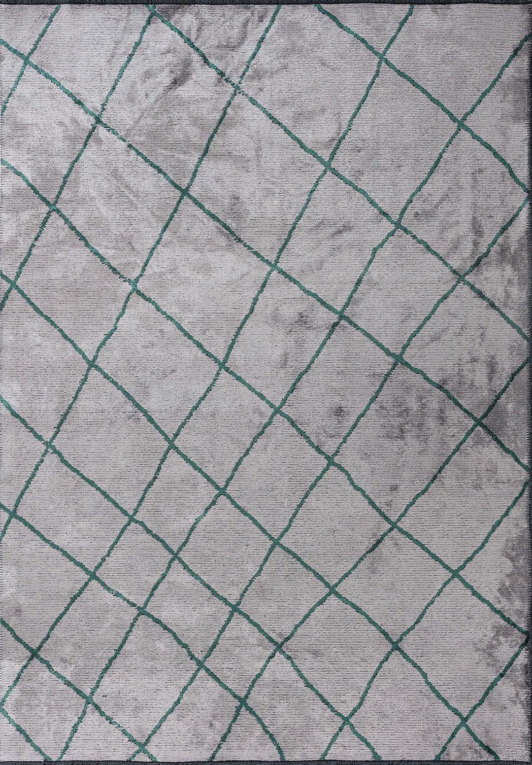 Moroccan Dark Green - Light Grey Rug Rugs - Venetto Design Venettodesign.com