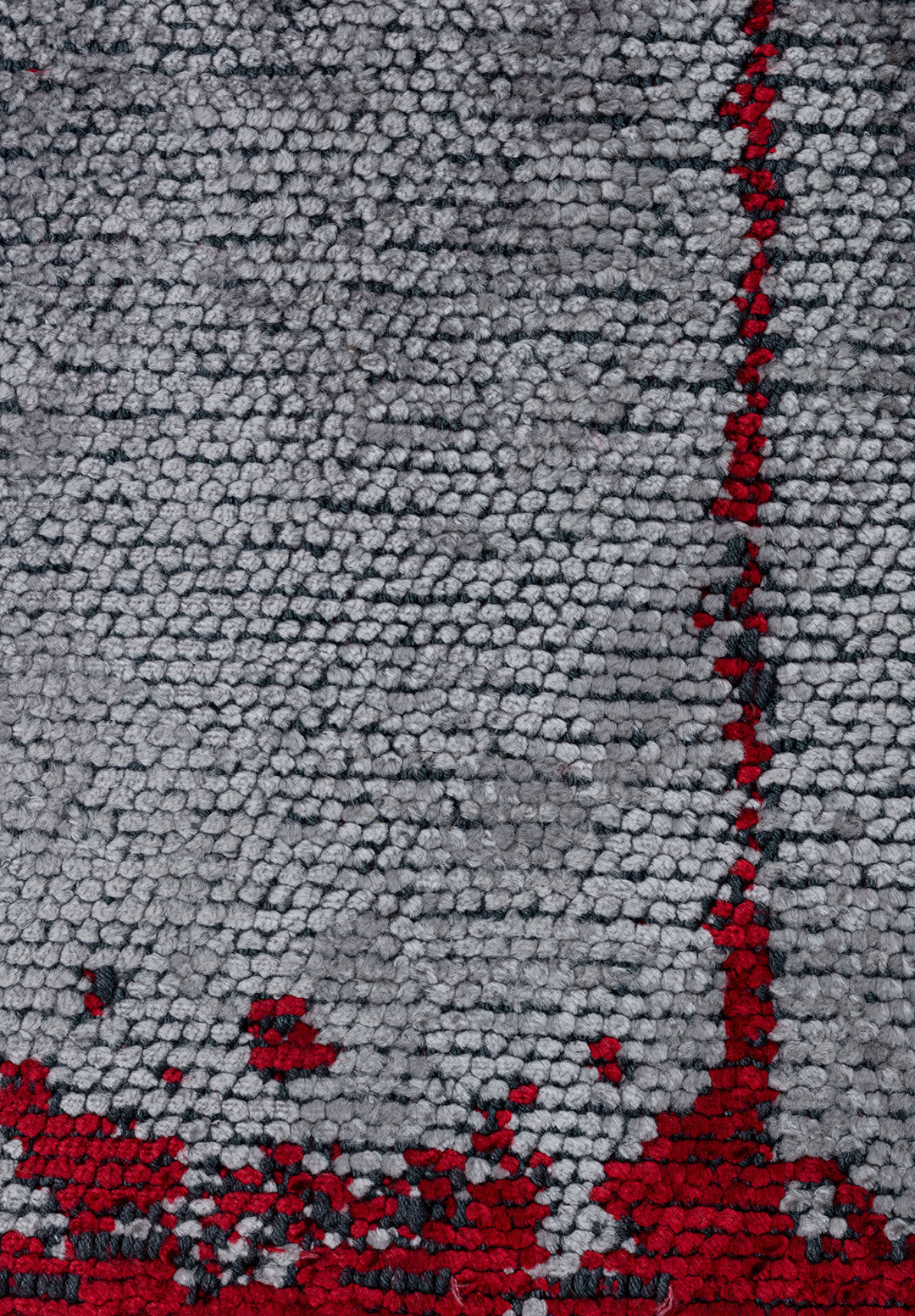Barber Red - Light Grey Rug Rugs - Venetto Design Venettodesign.com