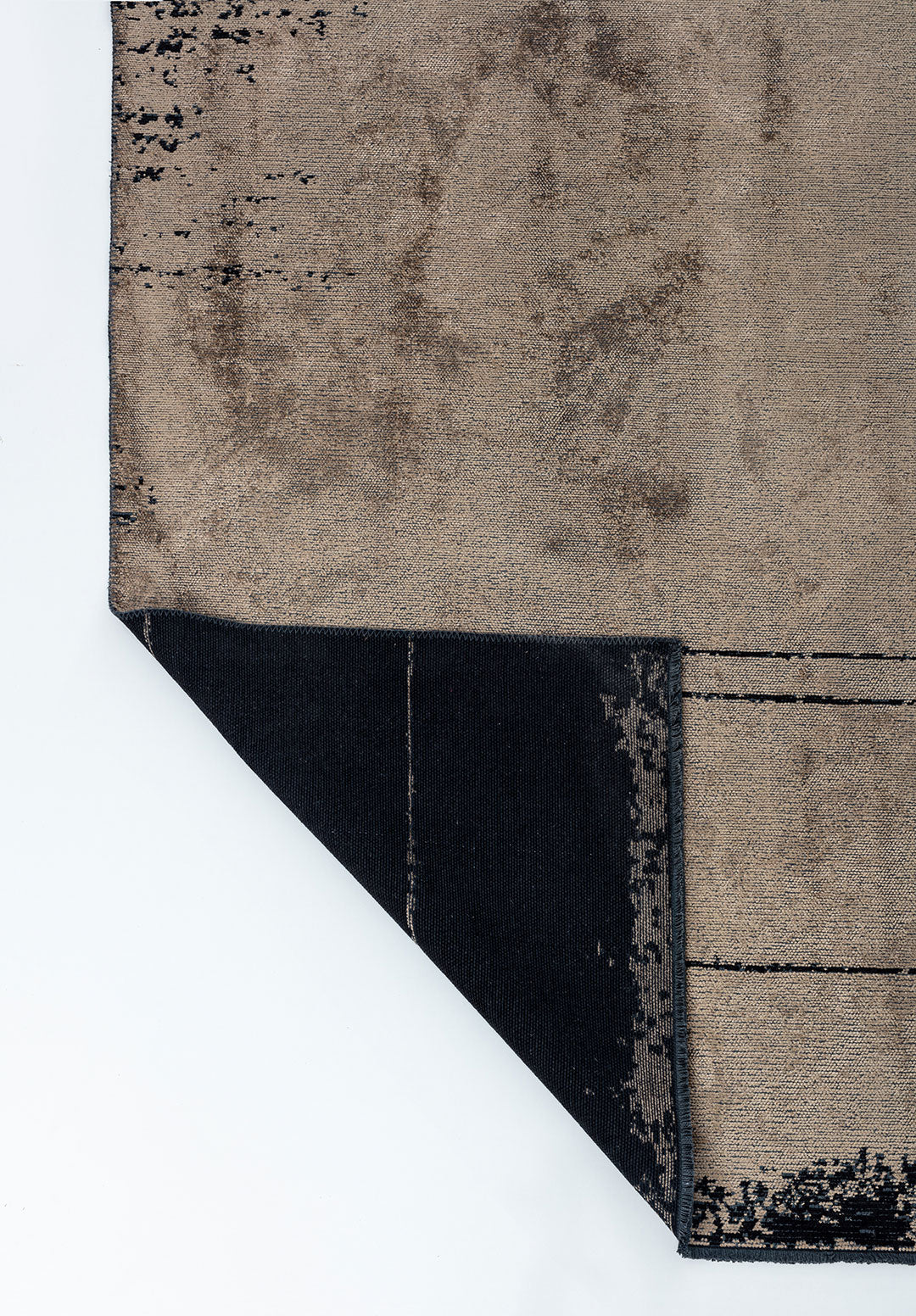 Barber Black - Dark Beige Rug Rugs - Venetto Design Venettodesign.com