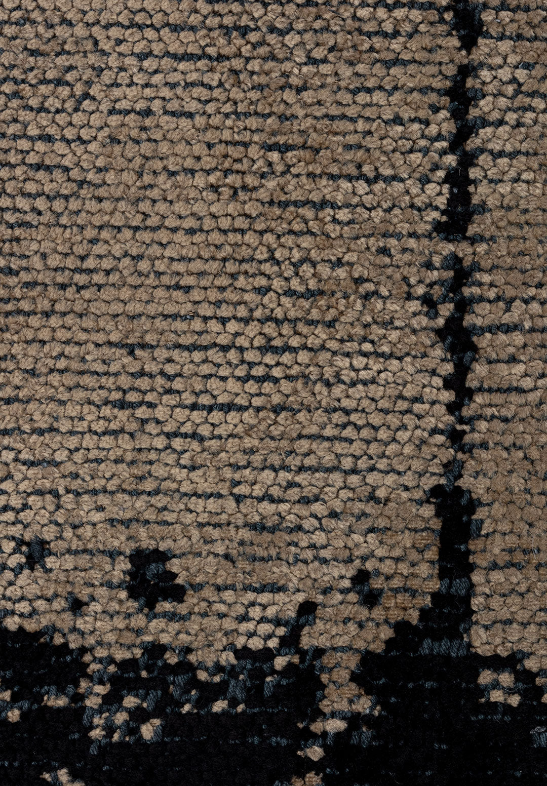 Barber Black - Dark Beige Rug Rugs - Venetto Design Venettodesign.com