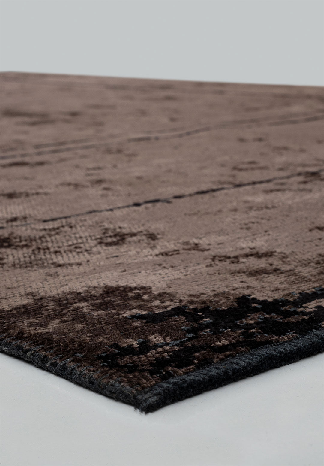 Barber Black - Dark Mink Rug Rugs - Venetto Design Venettodesign.com