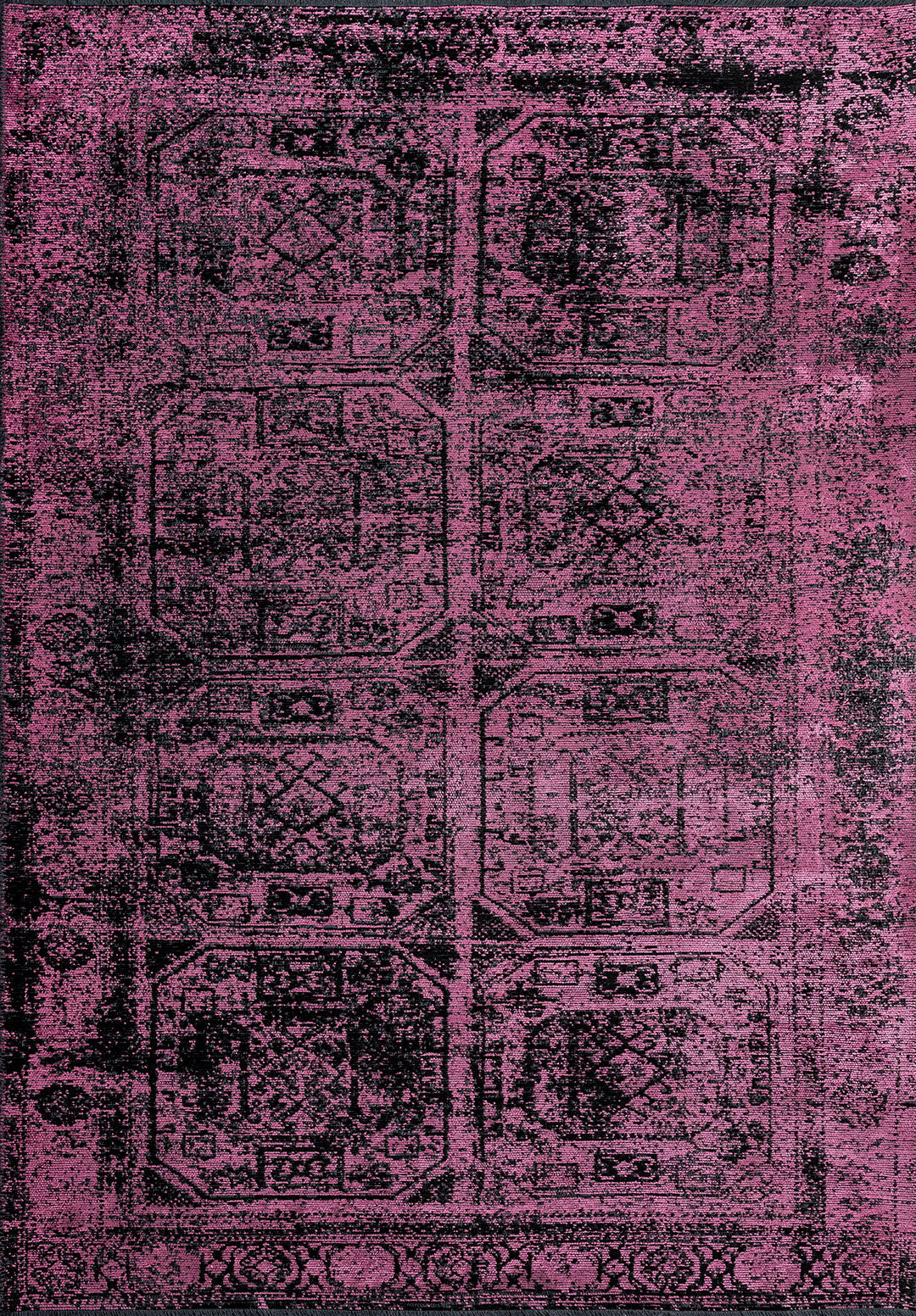 Tile Black - Pink Rug Rugs - Venetto Design Venettodesign.com