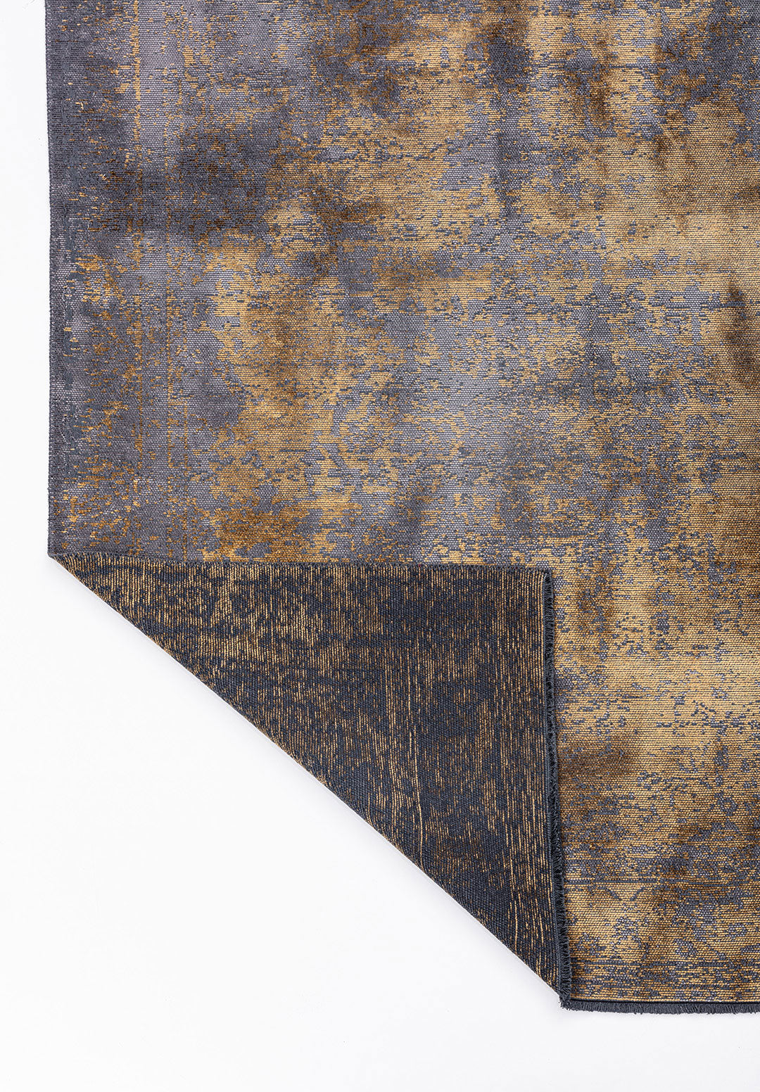 Medallion Grey - Gold Rug Rugs - Venetto Design Venettodesign.com