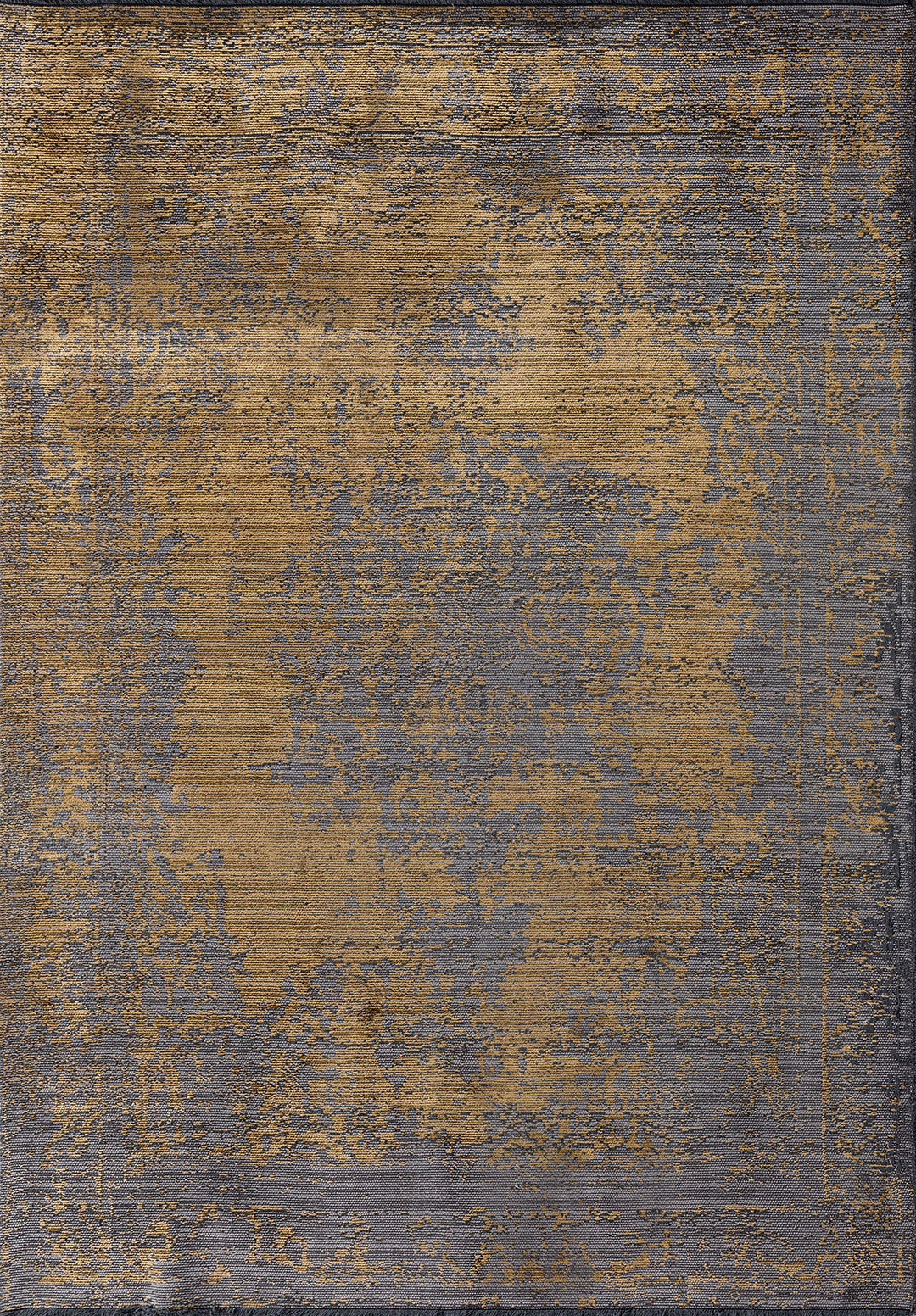 Medallion Grey - Gold Rug Rugs - Venetto Design Venettodesign.com