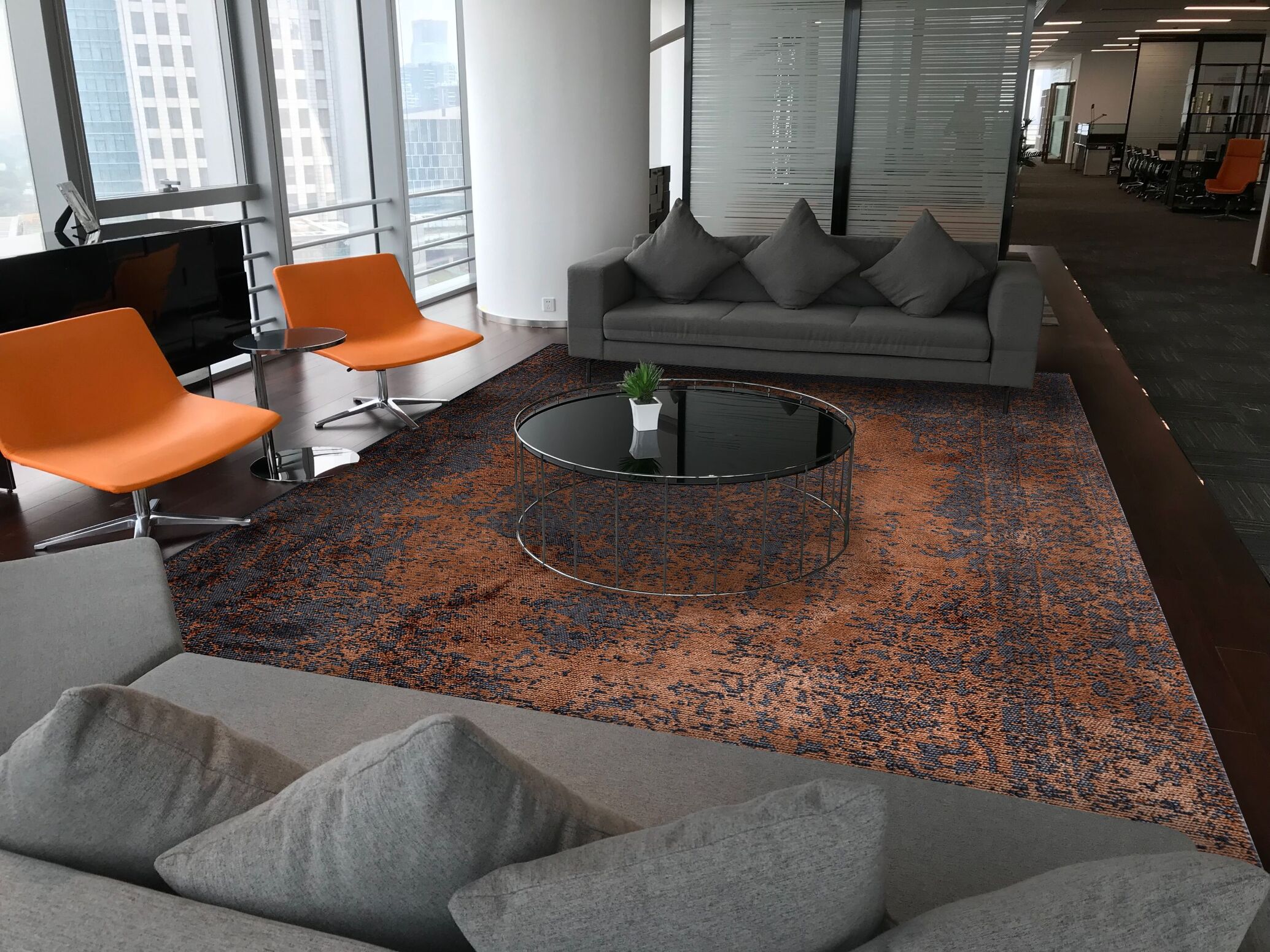 Medallion Grey - Terra Rug Rugs - Venetto Design Venettodesign.com