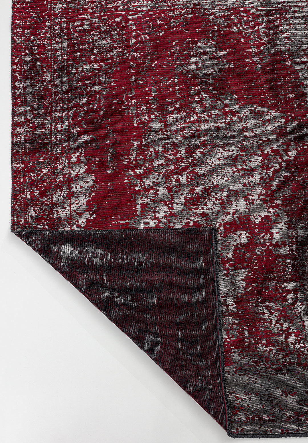 Medallion Grey - Red Rug Rugs - Venetto Design Venettodesign.com