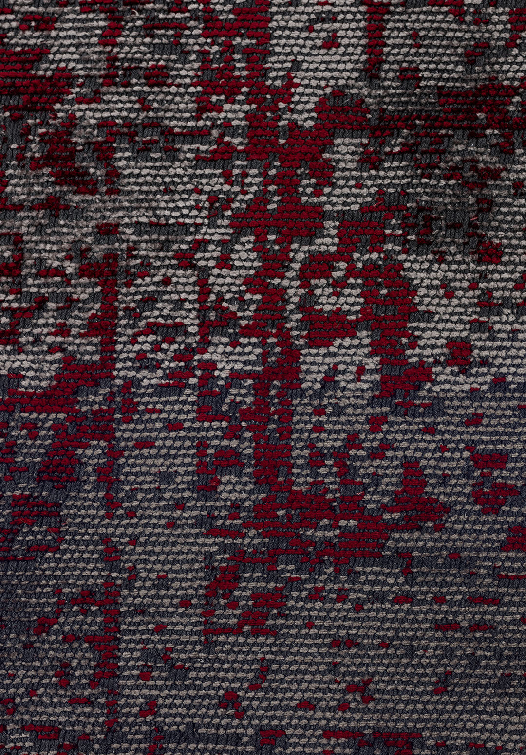 Medallion Grey - Red Rug Rugs - Venetto Design Venettodesign.com
