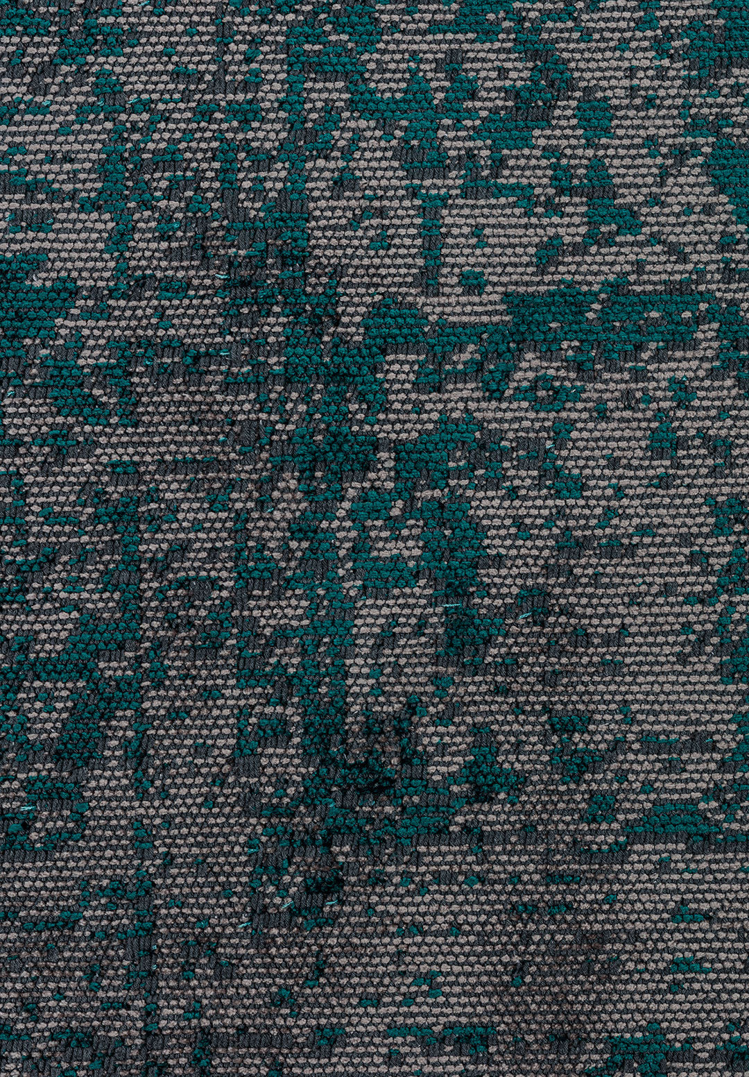 Medallion Grey - Dark Turquoise Rug Rugs - Venetto Design Venettodesign.com