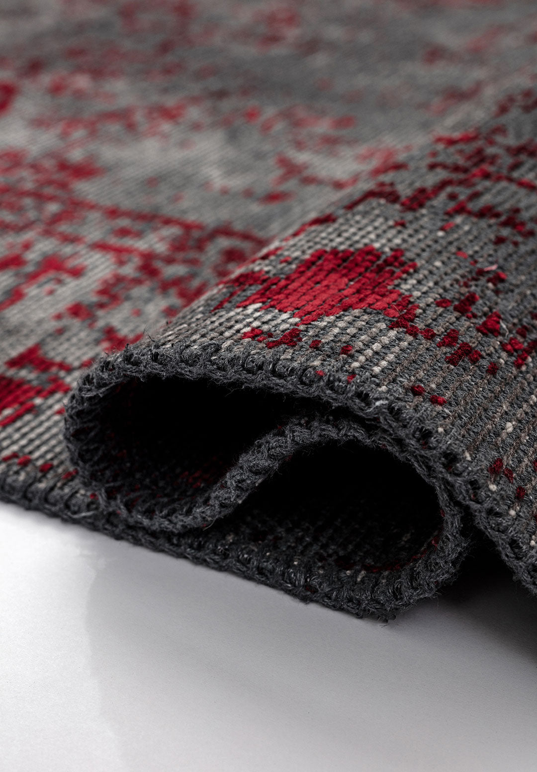 Ivy Grey - Red Rug Rugs - Venetto Design Venettodesign.com