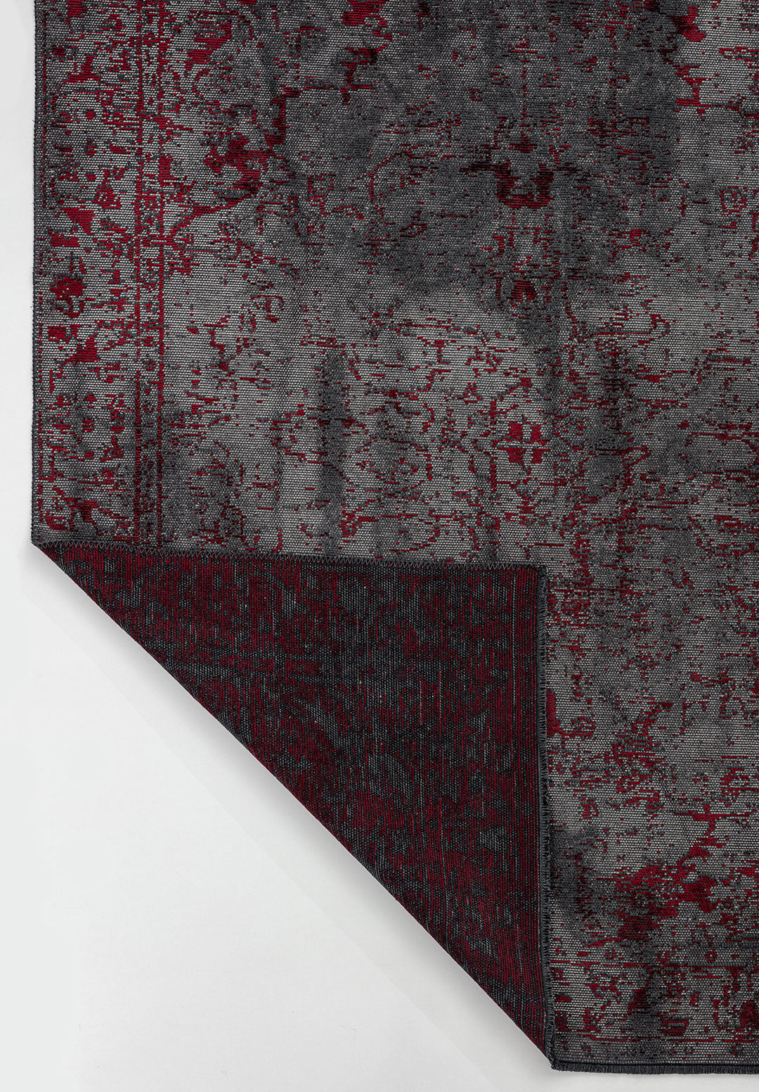 Ivy Grey - Red Rug Rugs - Venetto Design Venettodesign.com