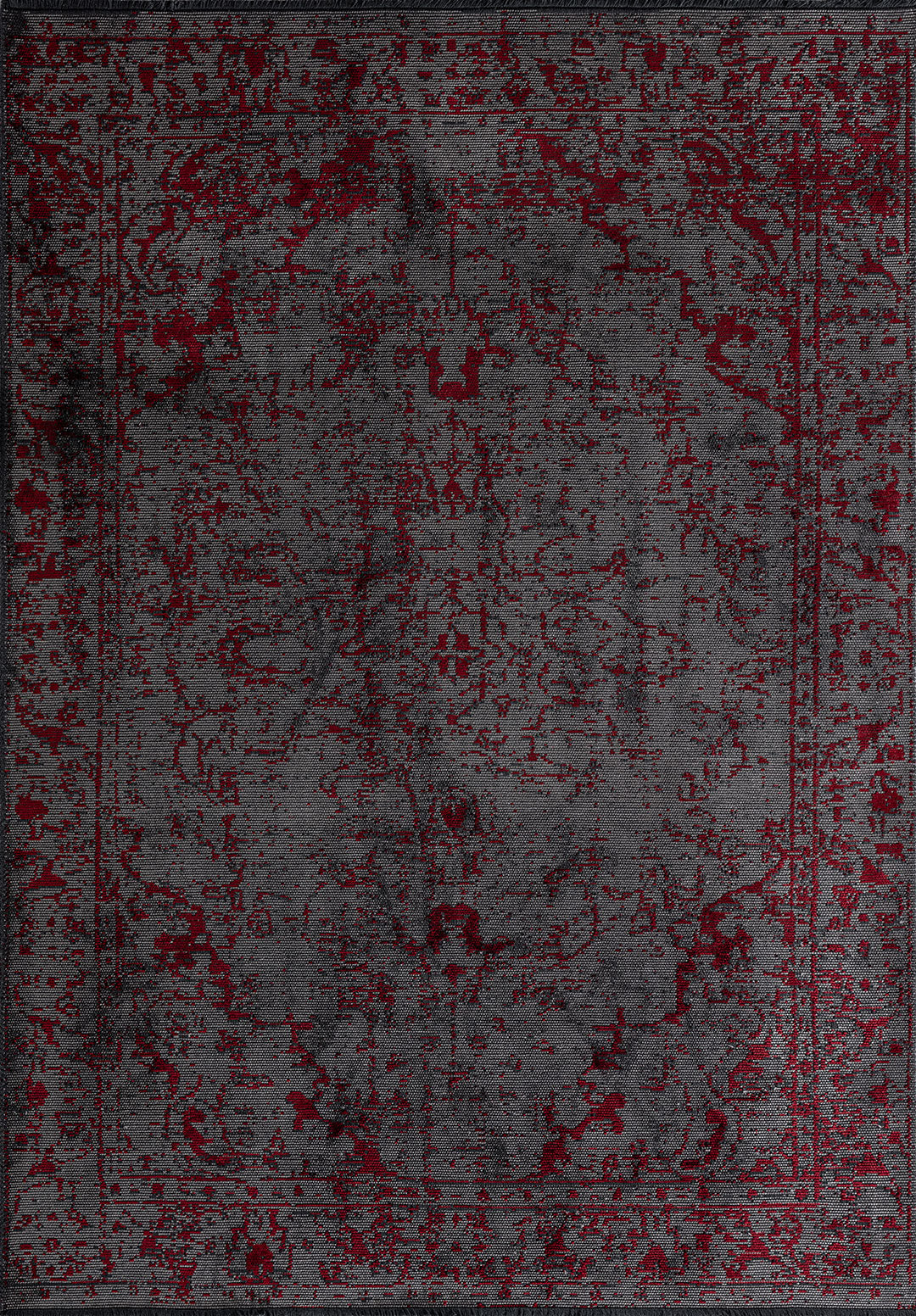 Ivy Grey - Red Rug Rugs - Venetto Design Venettodesign.com