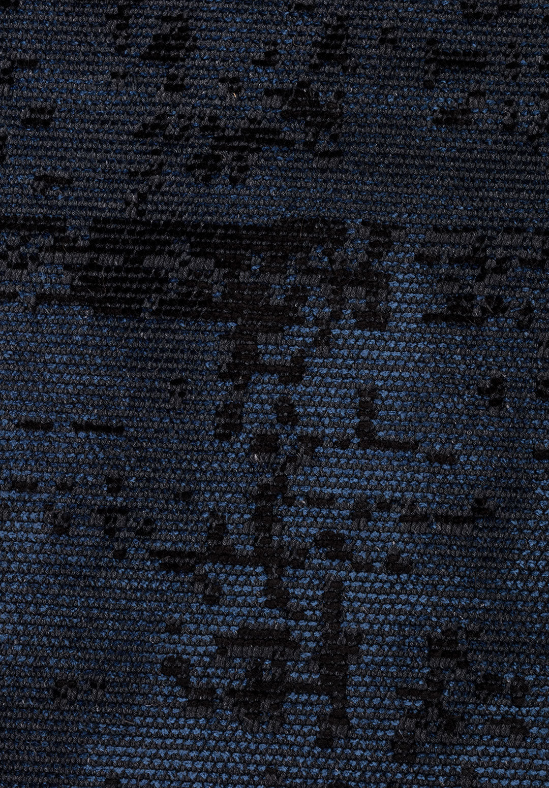 Discrete Black - Navy Blue Rug Rugs - Venetto Design Venettodesign.com