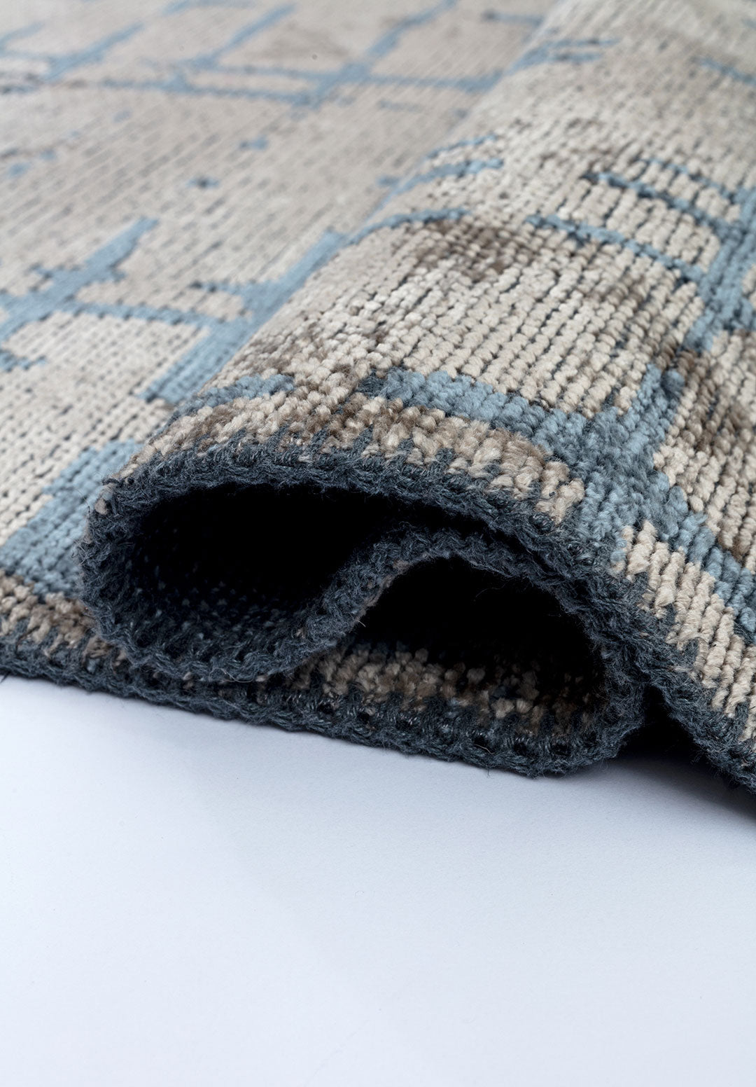 Axis Blue - Beige Rug Rugs - Venetto Design Venettodesign.com