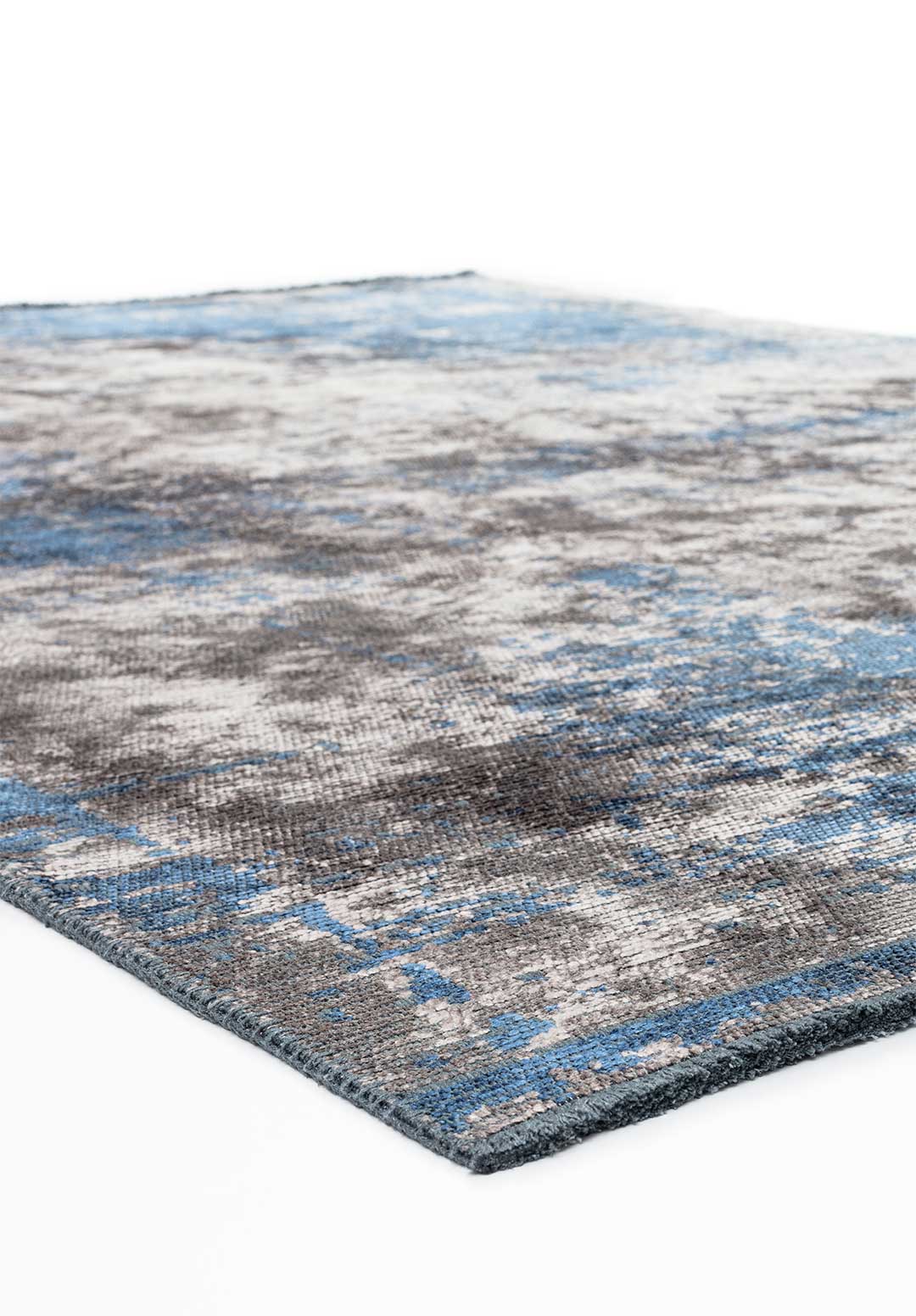 Surface Navy Blue - Grey Rug Rugs - Venetto Design Venettodesign.com