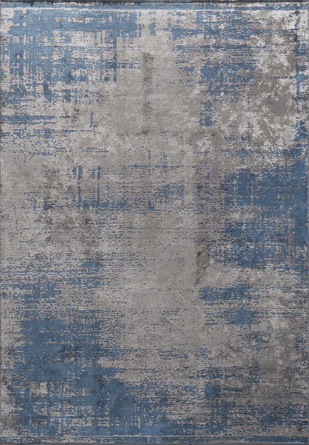 Surface Navy Blue - Grey Rug Rugs - Venetto Design Venettodesign.com
