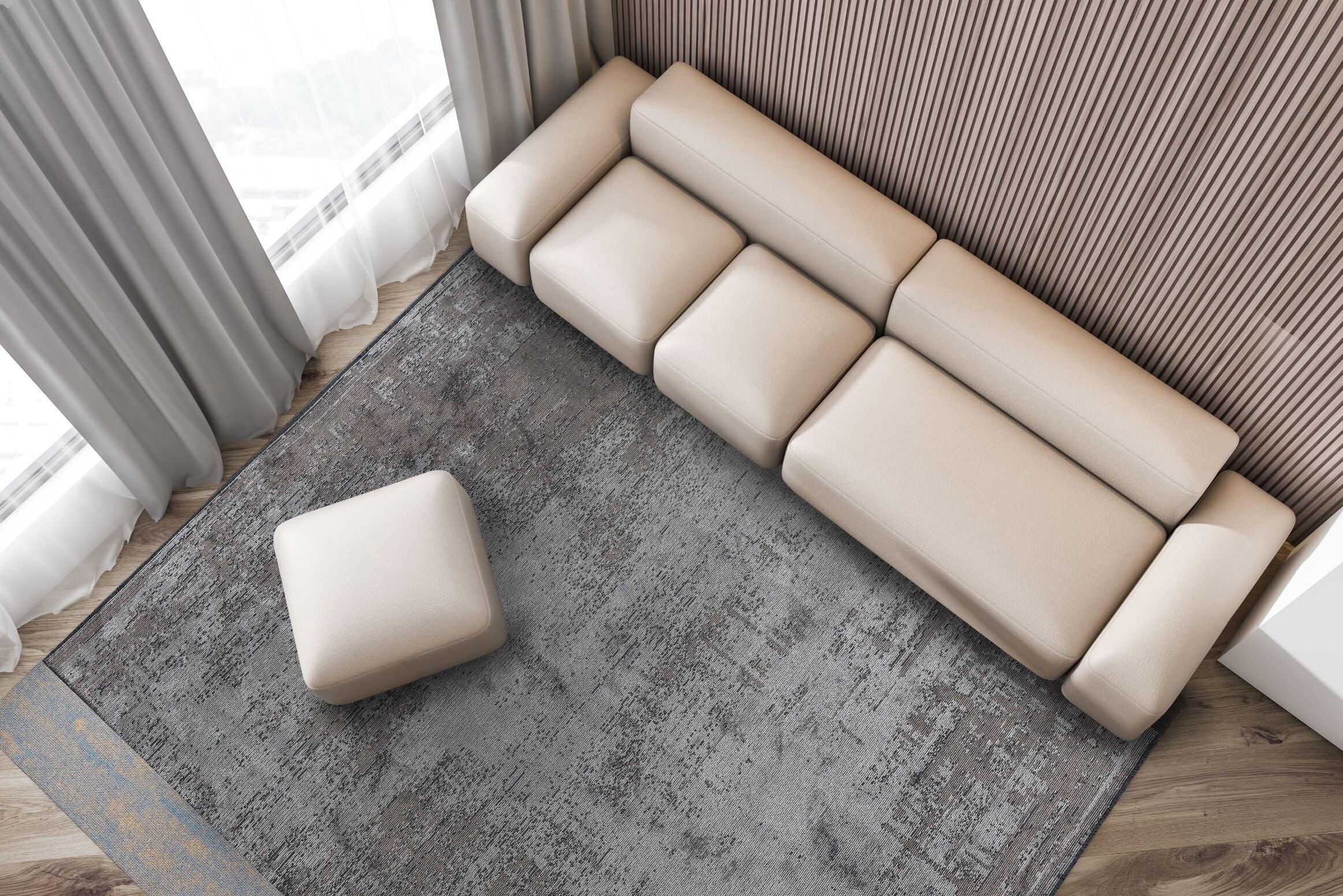 Surface Copper - Light Grey Rug Rugs - Venetto Design Venettodesign.com