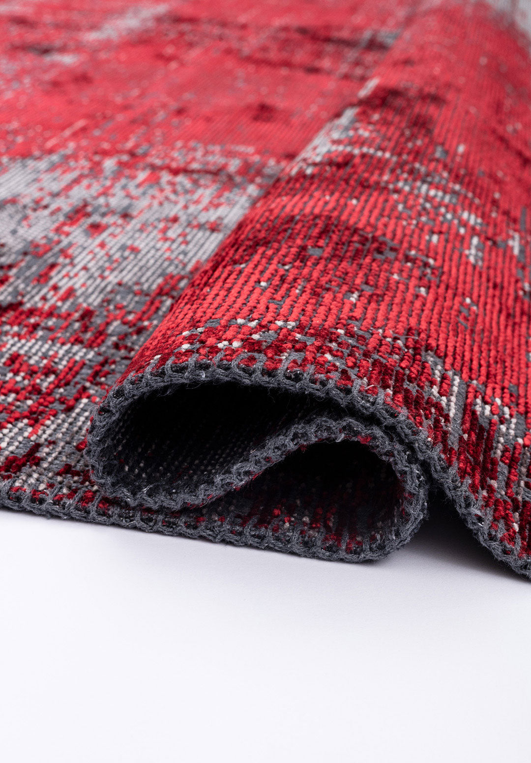Surface Grey - Red Rug Rugs - Venetto Design Venettodesign.com