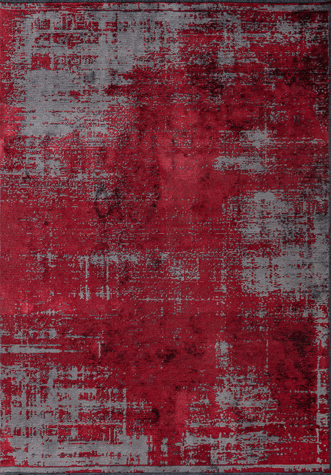 Surface Grey - Red Rug Rugs - Venetto Design Venettodesign.com