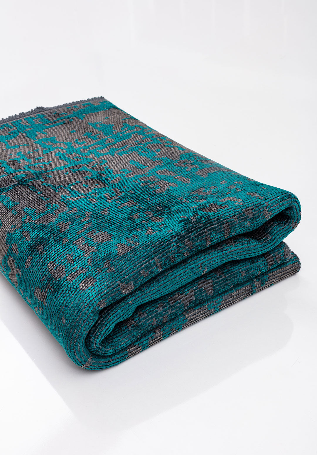 Spark Anthracite - Dark Turquoise Rug Rugs - Venetto Design Venettodesign.com