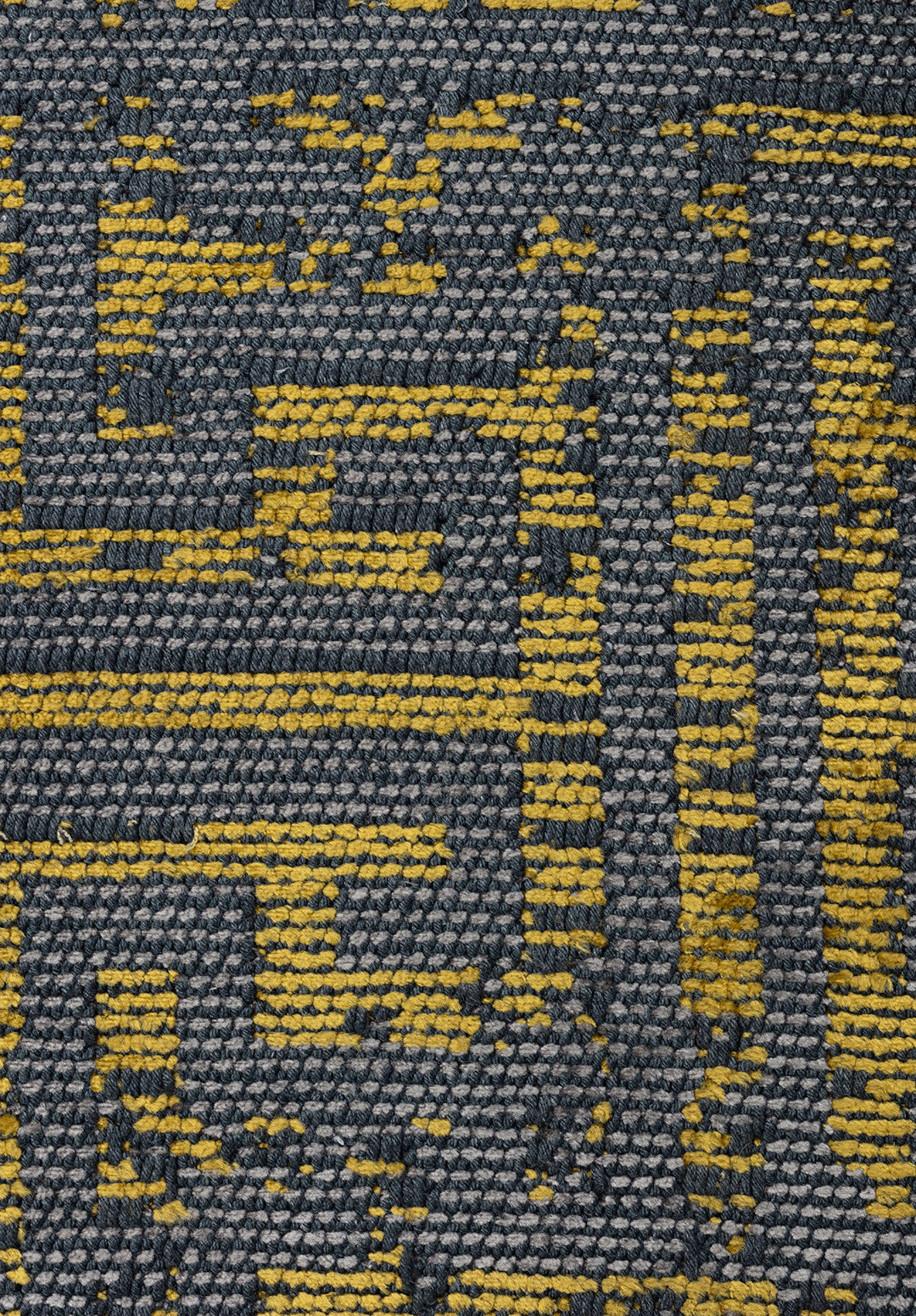 Labyrinth Grey - Yellow Rug Rugs - Venetto Design Venettodesign.com