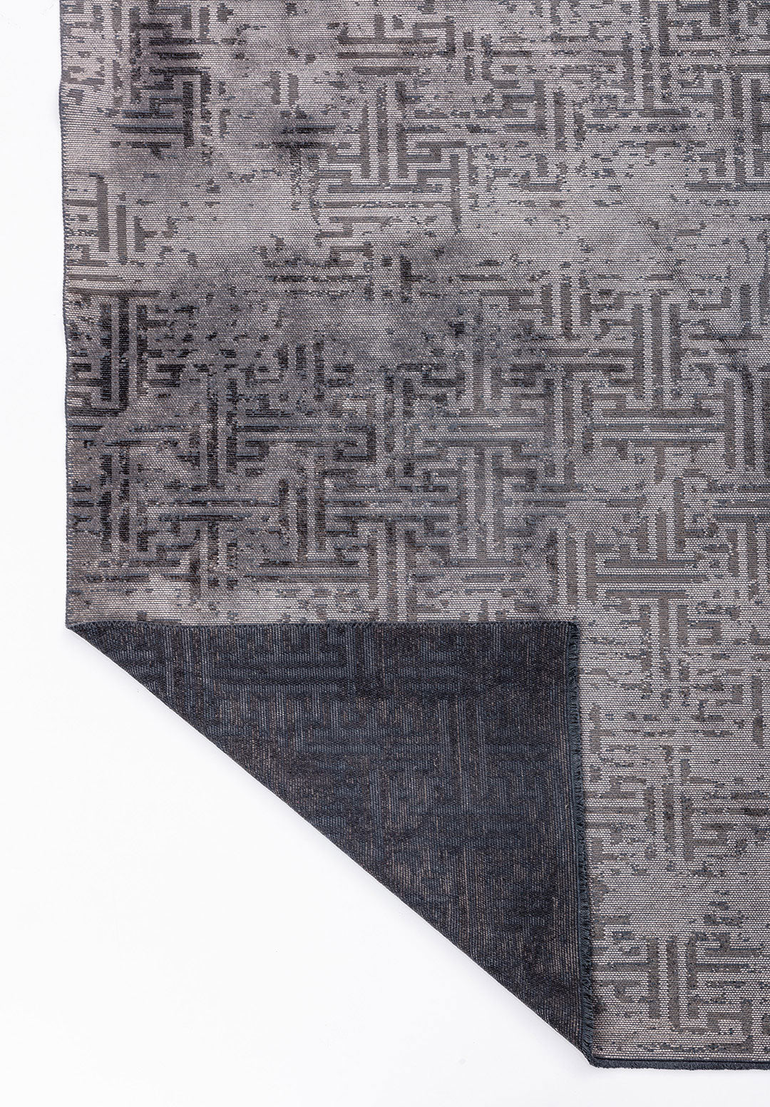 Labyrinth Grey - Anthracite Rug Rugs - Venetto Design Venettodesign.com