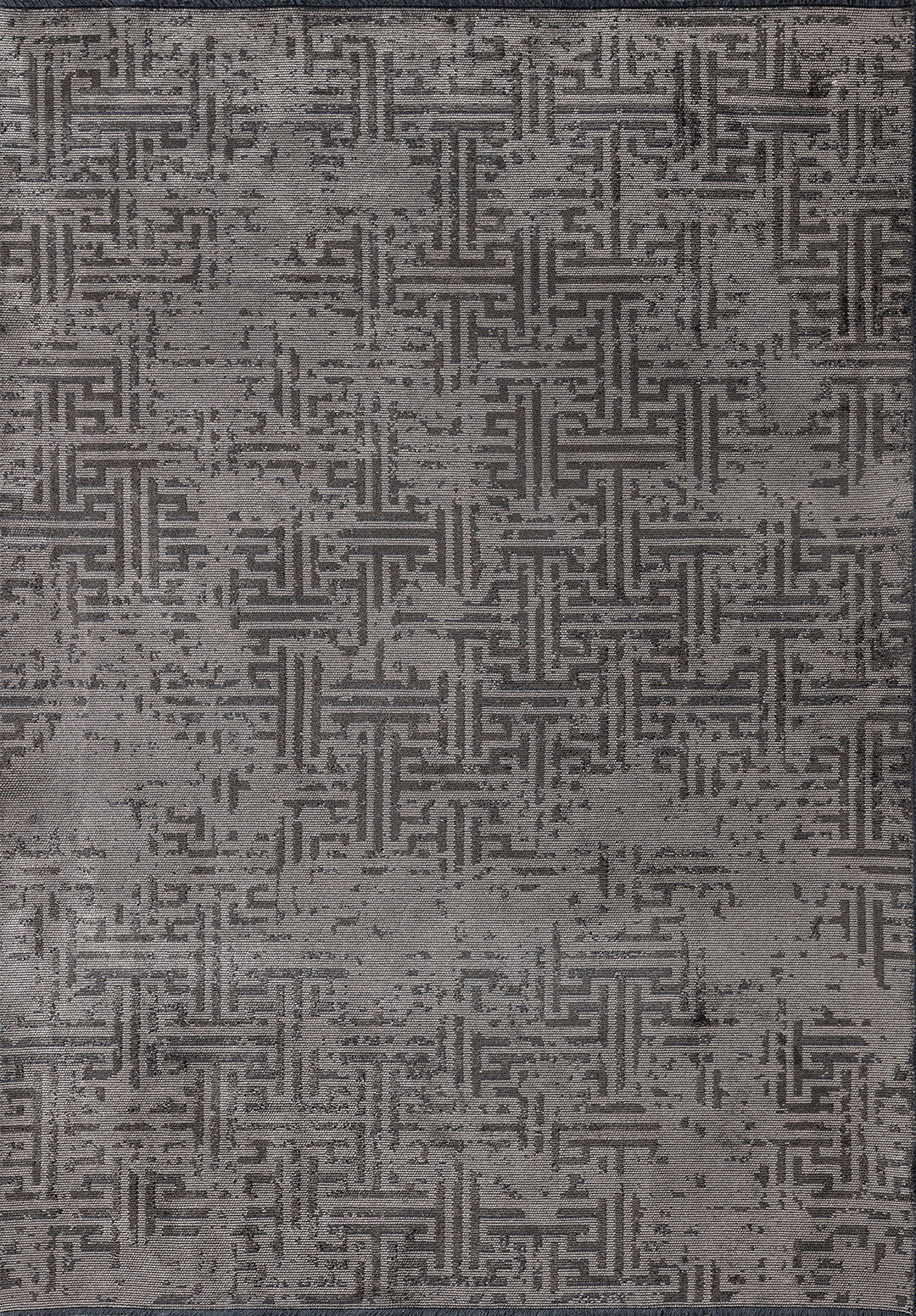 Labyrinth Grey - Anthracite Rug Rugs - Venetto Design Venettodesign.com