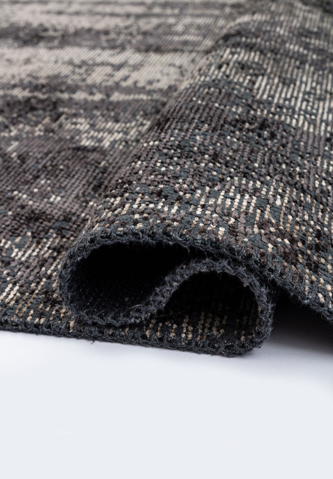 Flux Charcoal - Beige Rug Rugs - Venetto Design Venettodesign.com
