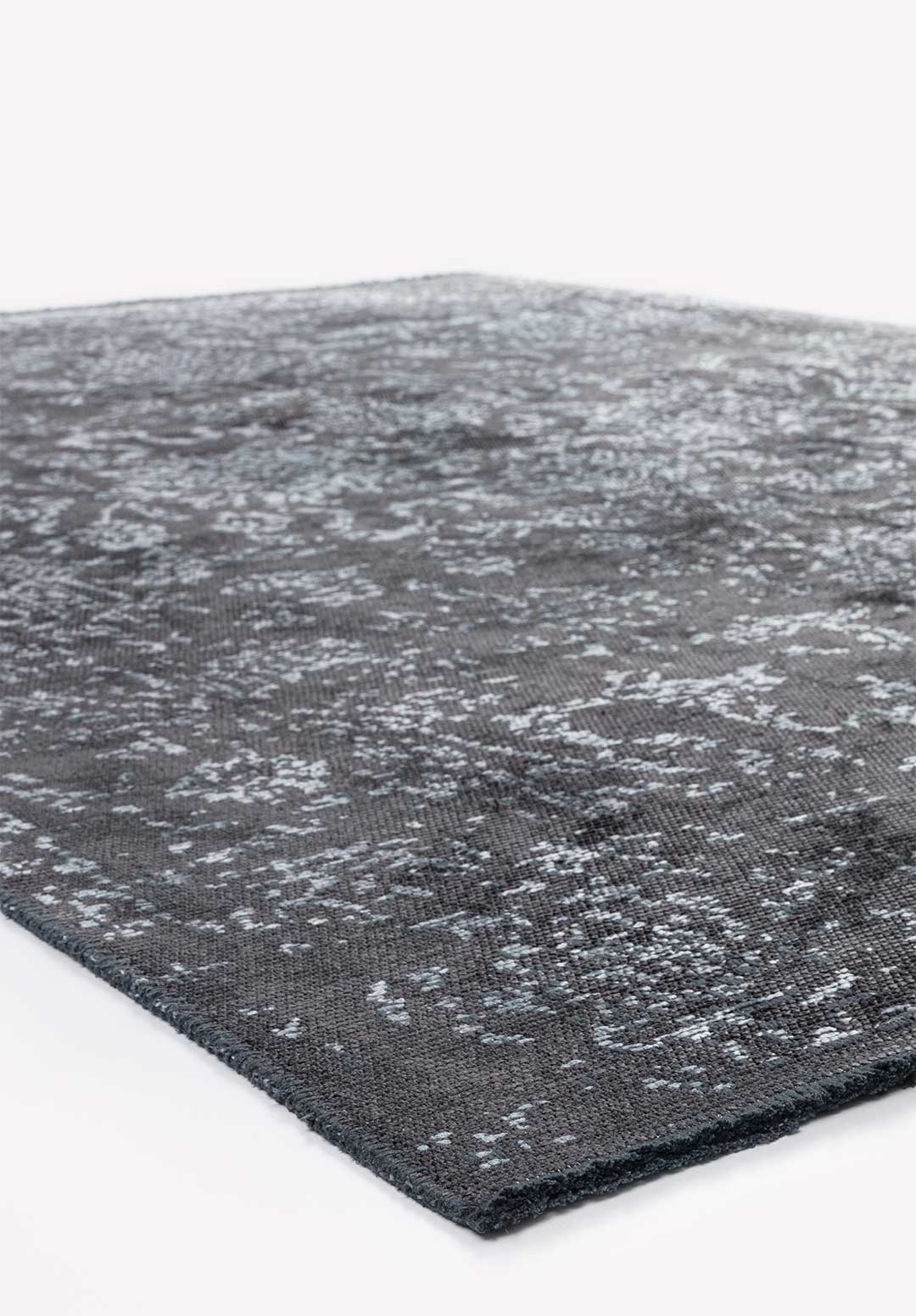 Classy Ice Blue - Charcoal Rug Rugs - Venetto Design Venettodesign.com