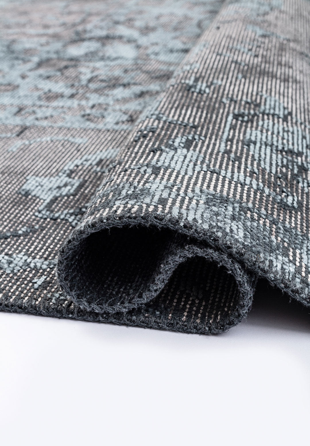 Antique Blue - Grey Rug Rugs - Venetto Design Venettodesign.com