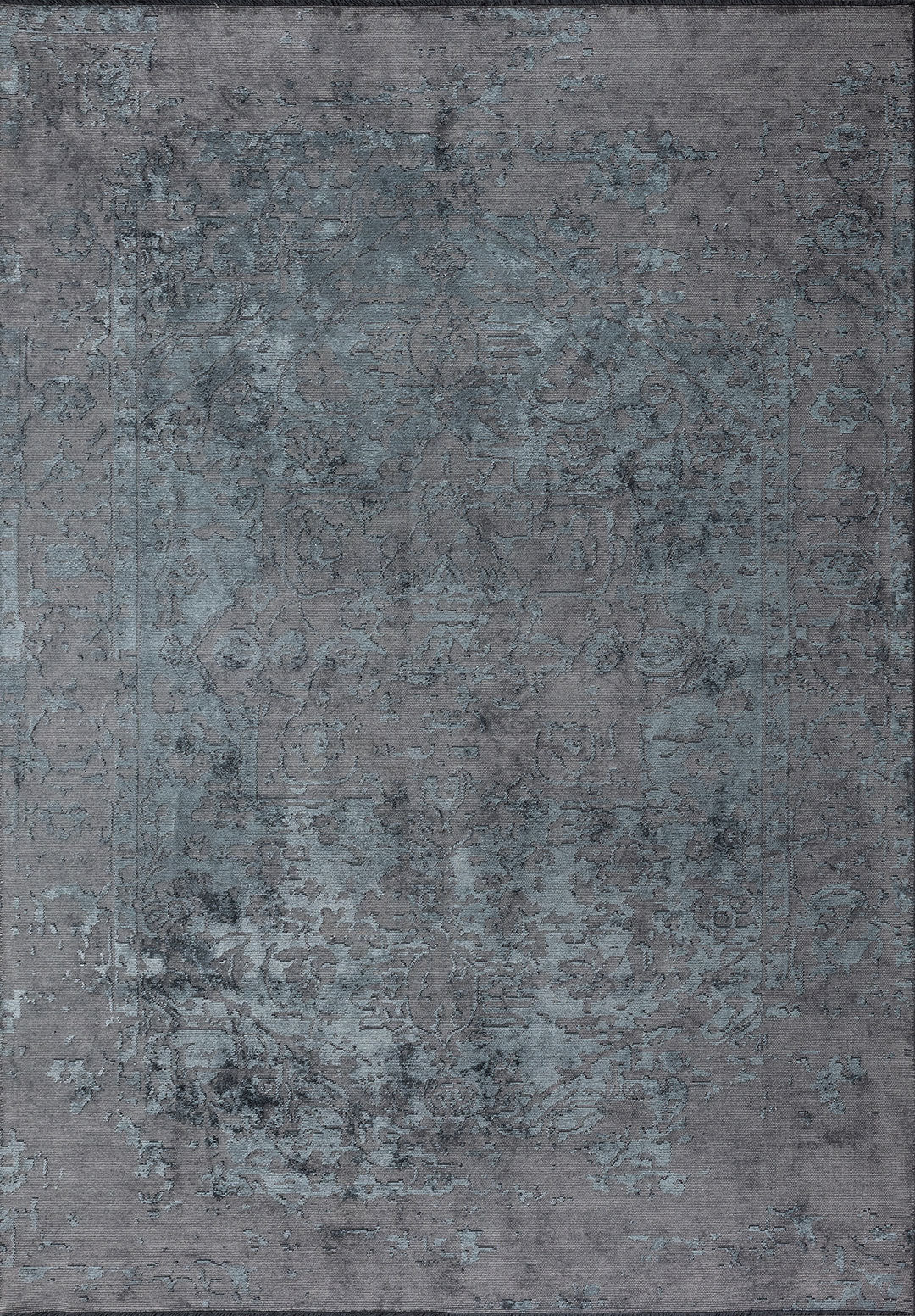 Antique Blue - Grey Rug Rugs - Venetto Design Venettodesign.com