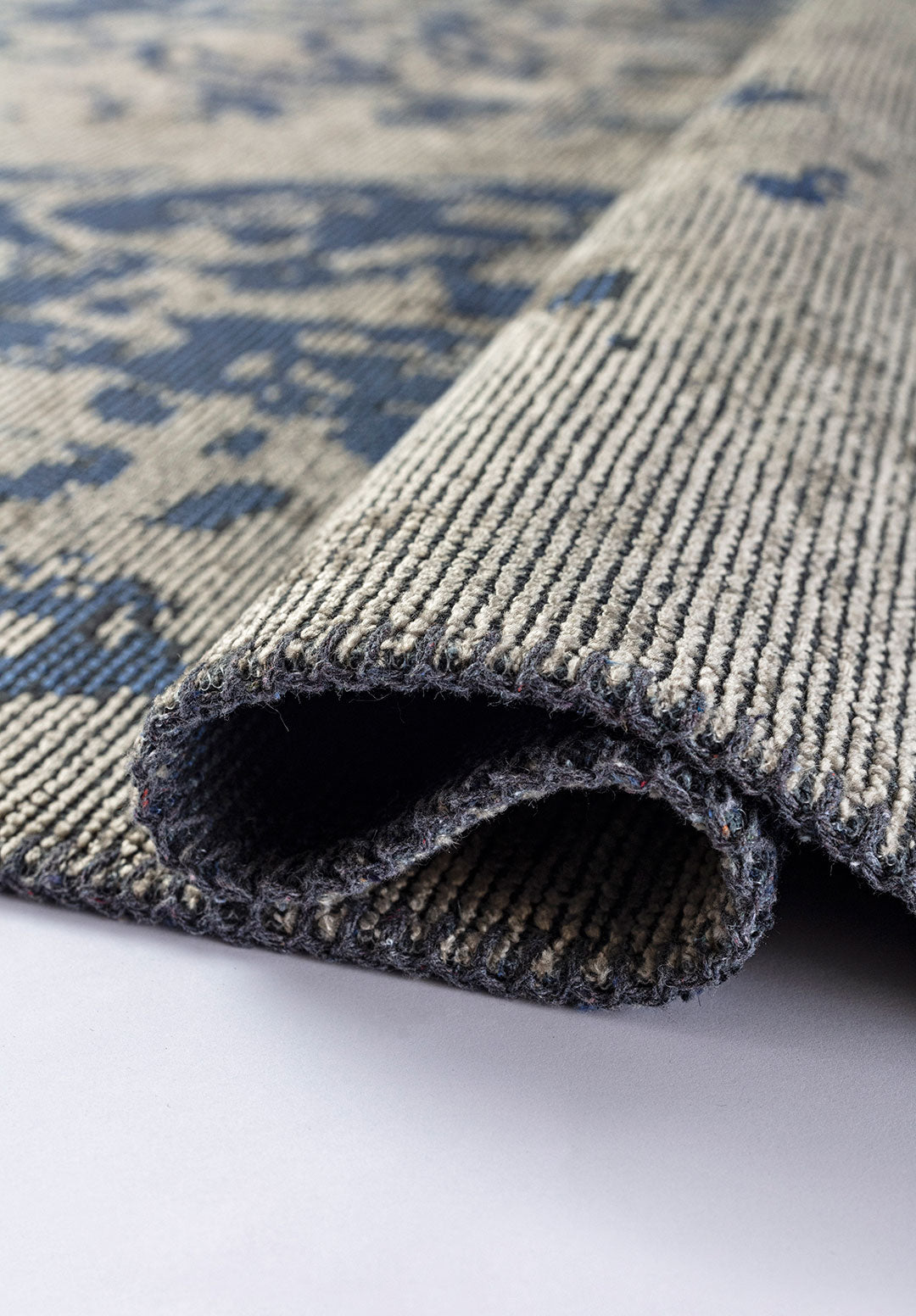 Seal Navy Blue - Beige Rug Rugs - Venetto Design Venettodesign.com