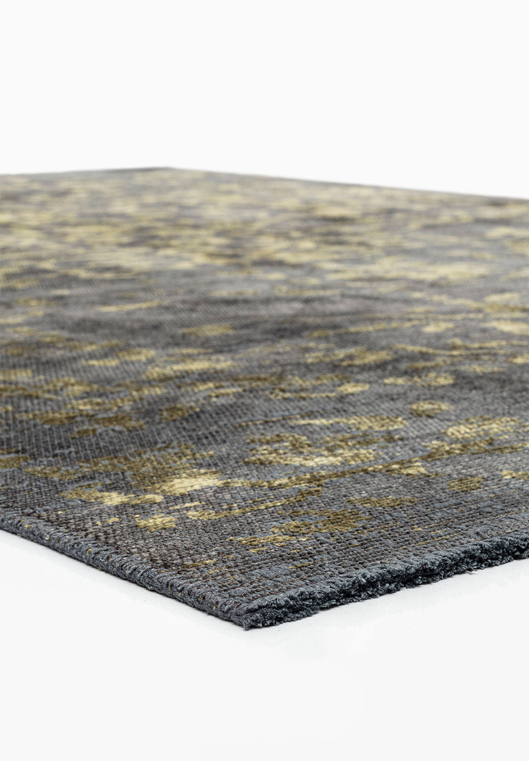 Flora Green - Anthracite Rug Rugs - Venetto Design Venettodesign.com