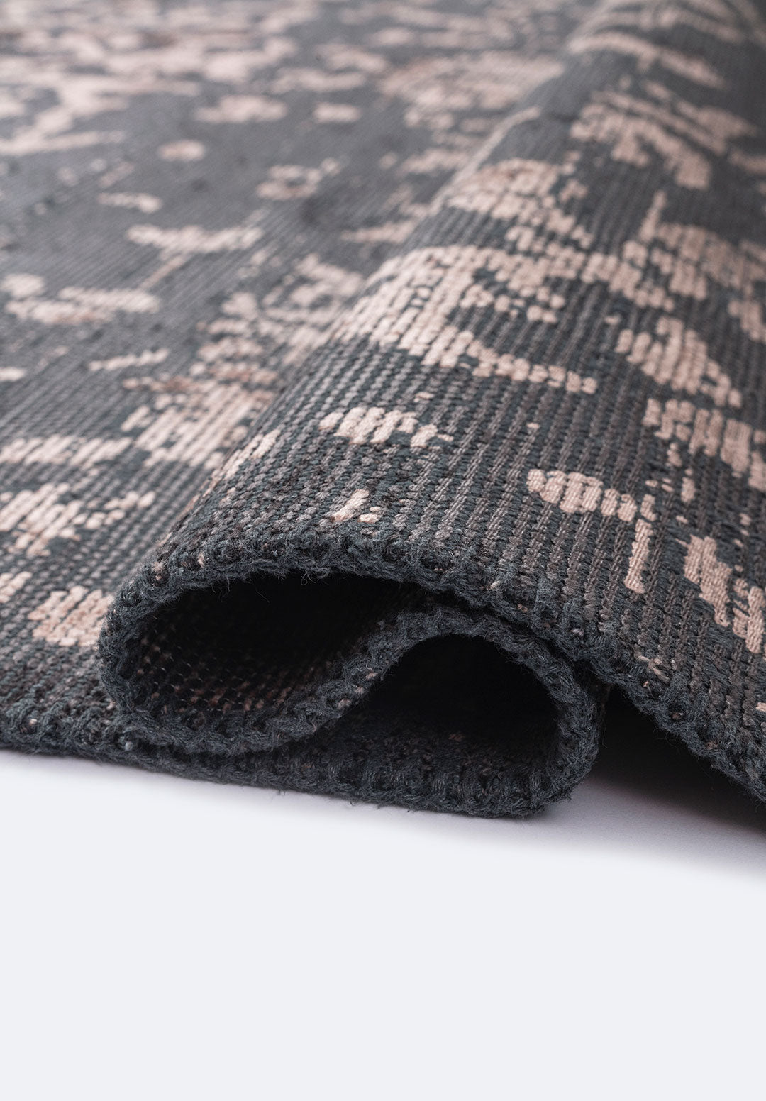 Flora Copper - Charcoal Rug Rugs - Venetto Design Venettodesign.com