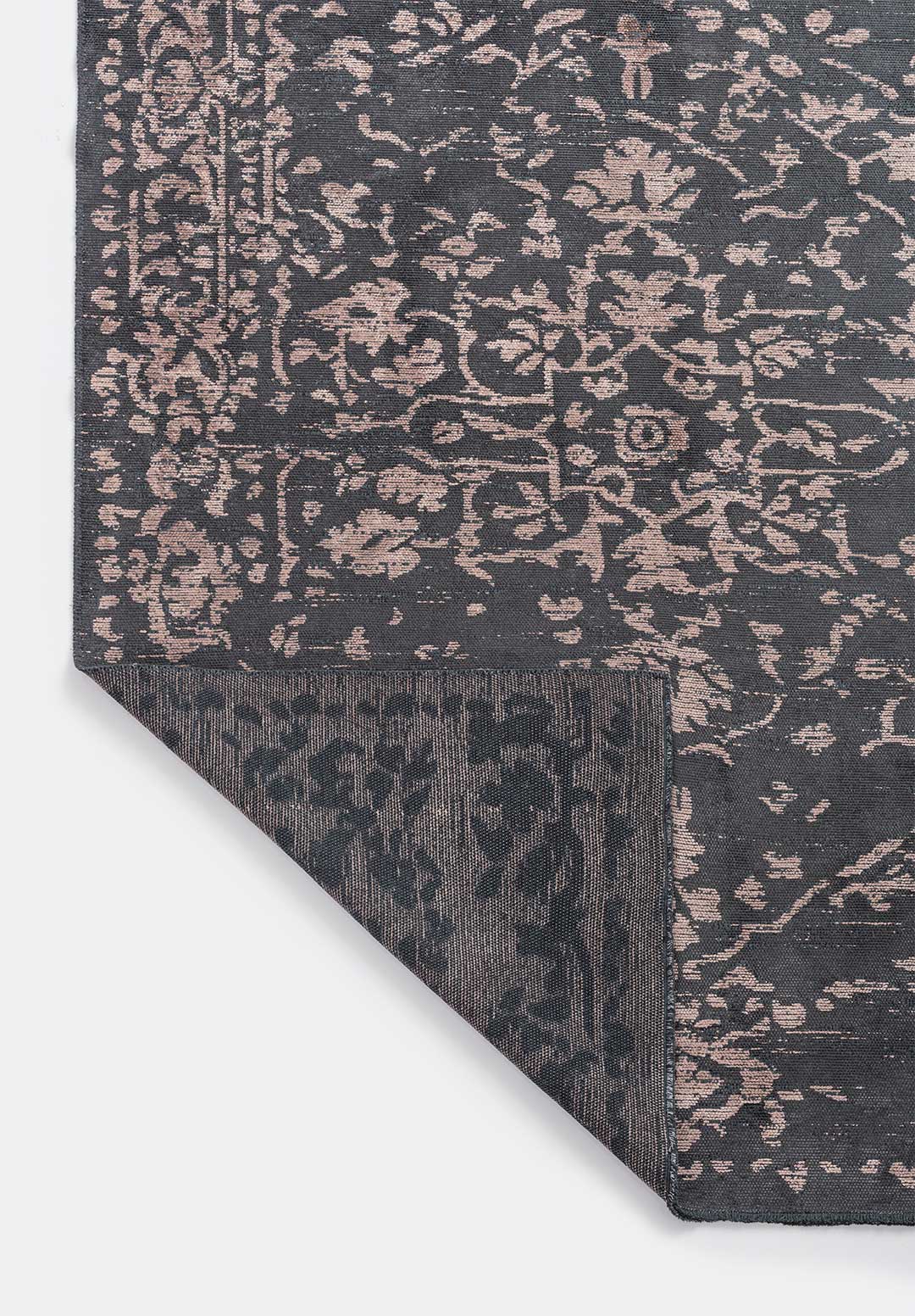 Flora Copper - Charcoal Rug Rugs - Venetto Design Venettodesign.com