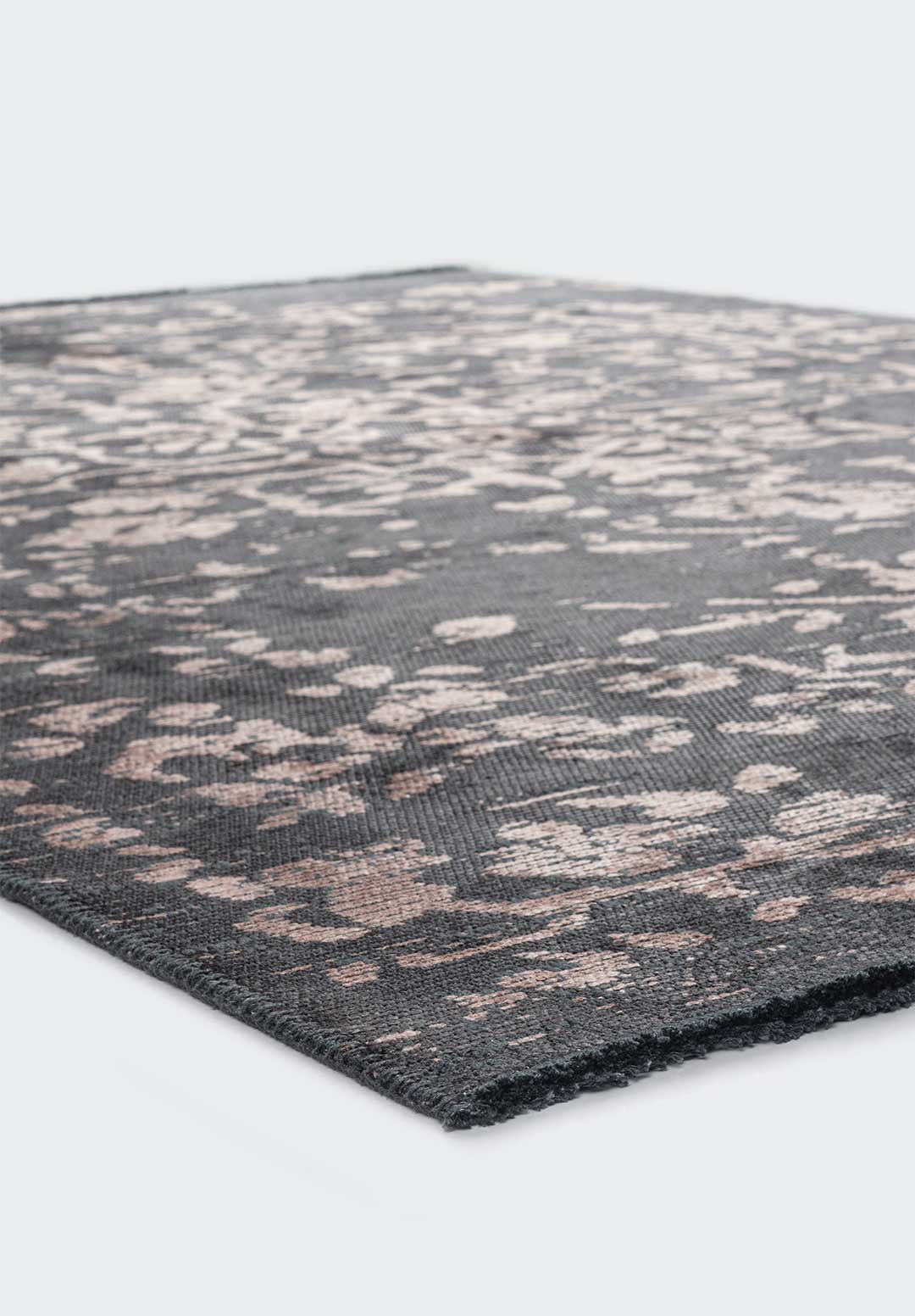 Flora Copper - Charcoal Rug Rugs - Venetto Design Venettodesign.com