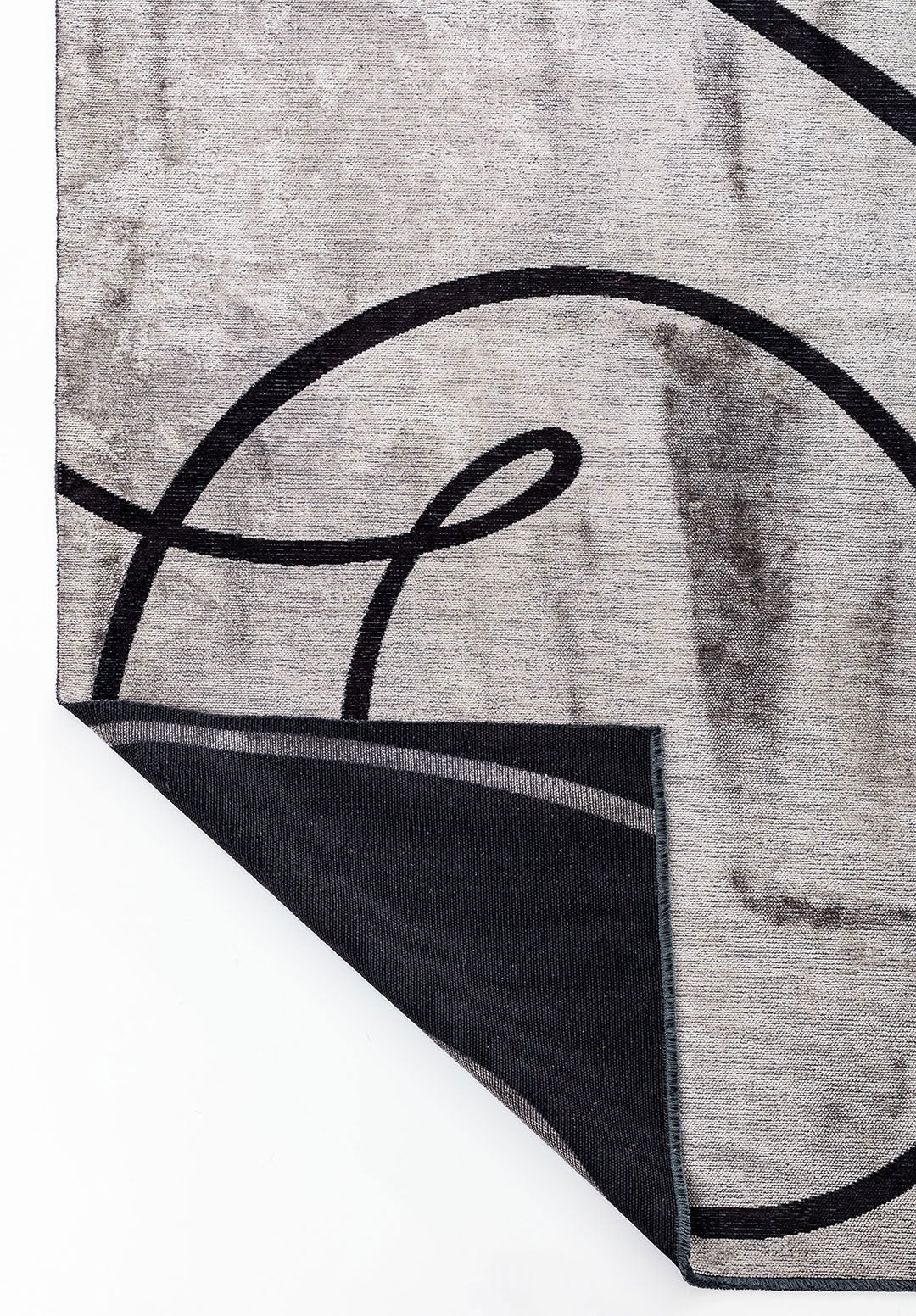 Signature Black - Light Grey Rug Rugs - Venetto Design Venettodesign.com