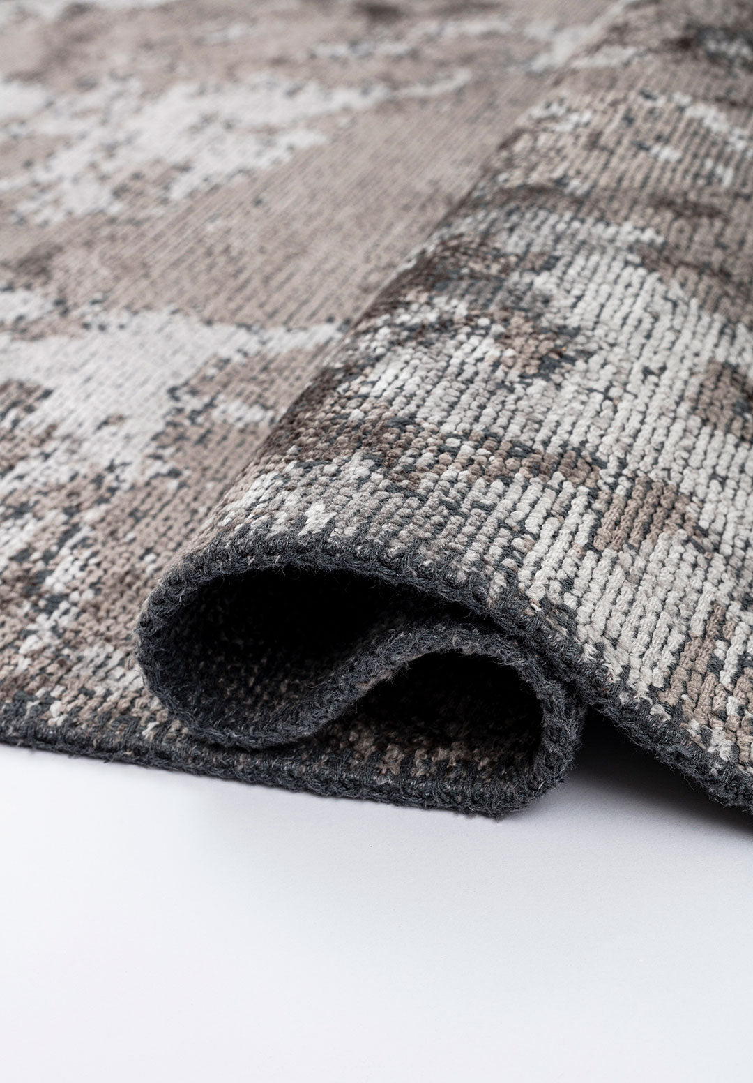 Flash Light Grey - Dark Grey Rug Rugs - Venetto Design Venettodesign.com