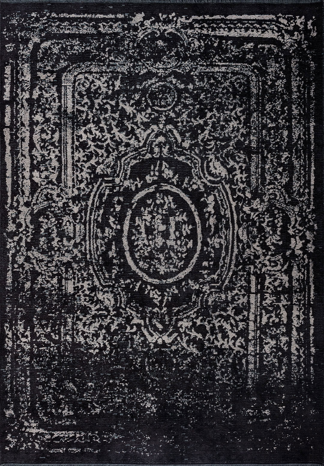 Babylon Black - Grey Rug Rugs - Venetto Design Venettodesign.com
