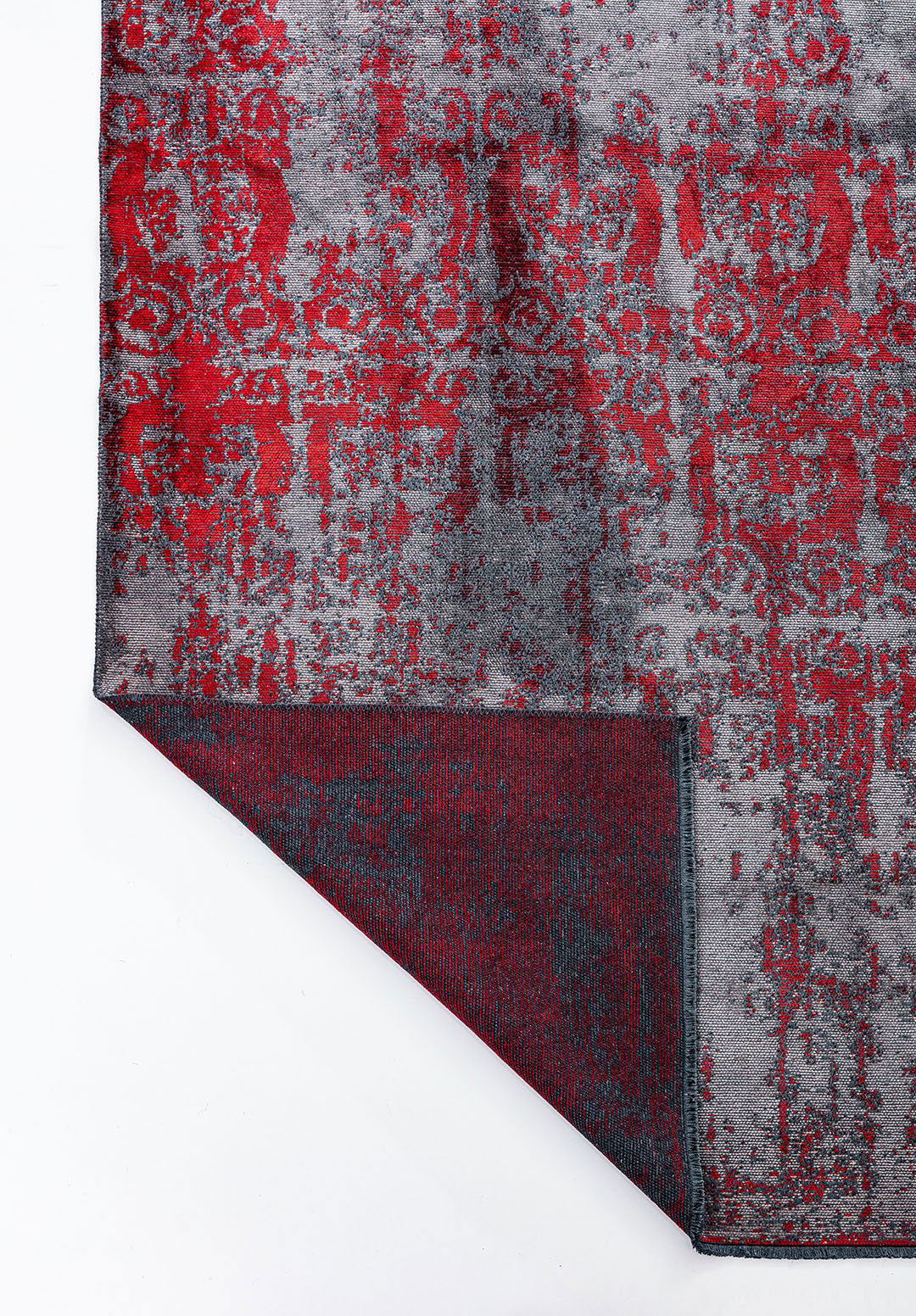 Caesar Dark Grey - Red Rug Rugs - Venetto Design Venettodesign.com