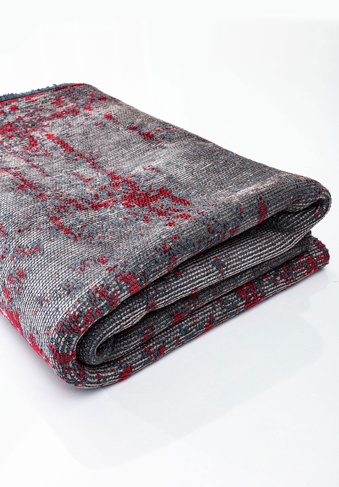 Caesar Dark Grey - Red Rug Rugs - Venetto Design Venettodesign.com