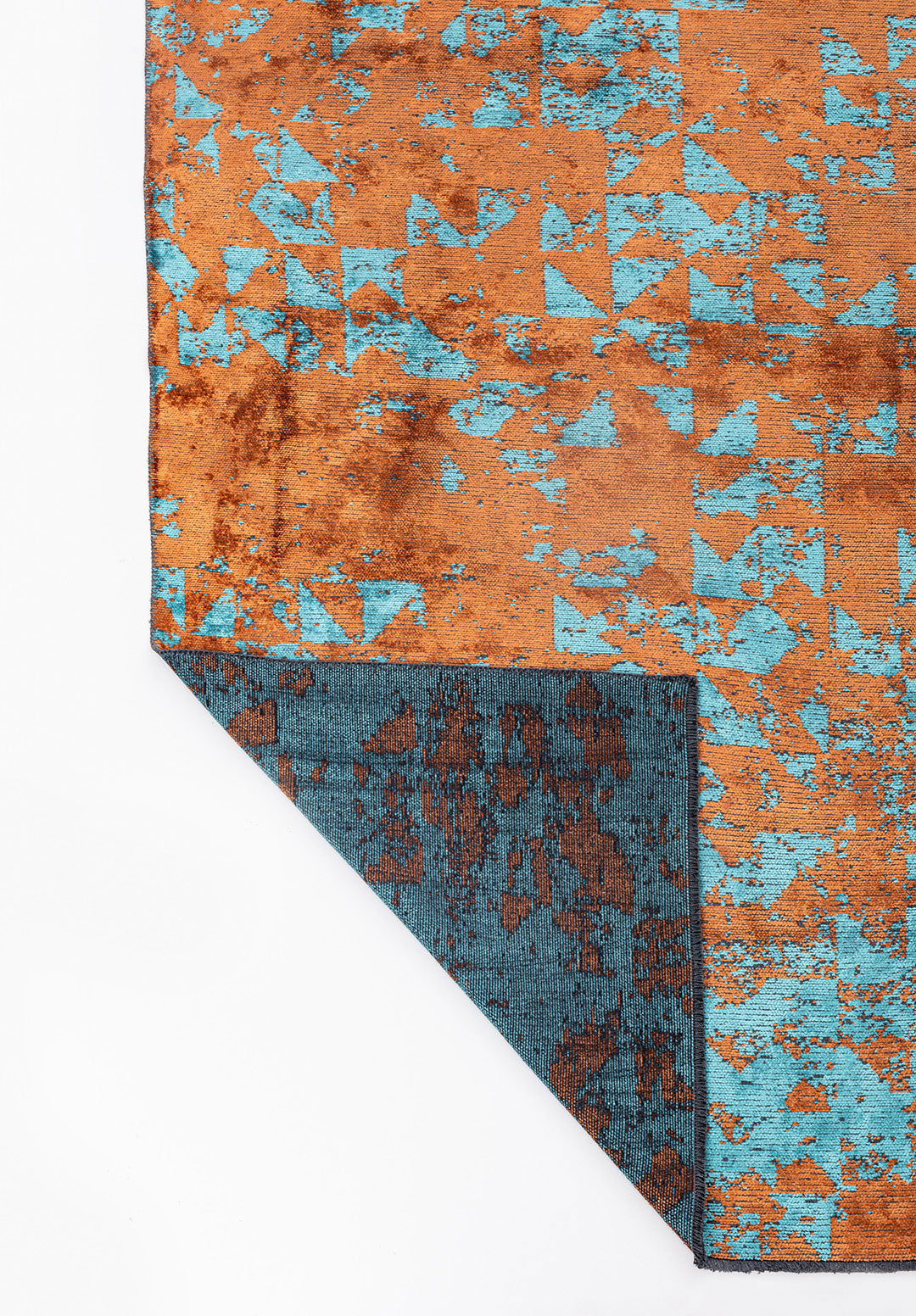 Triangle Terra - Turquoise Rug Rugs - Venetto Design Venettodesign.com