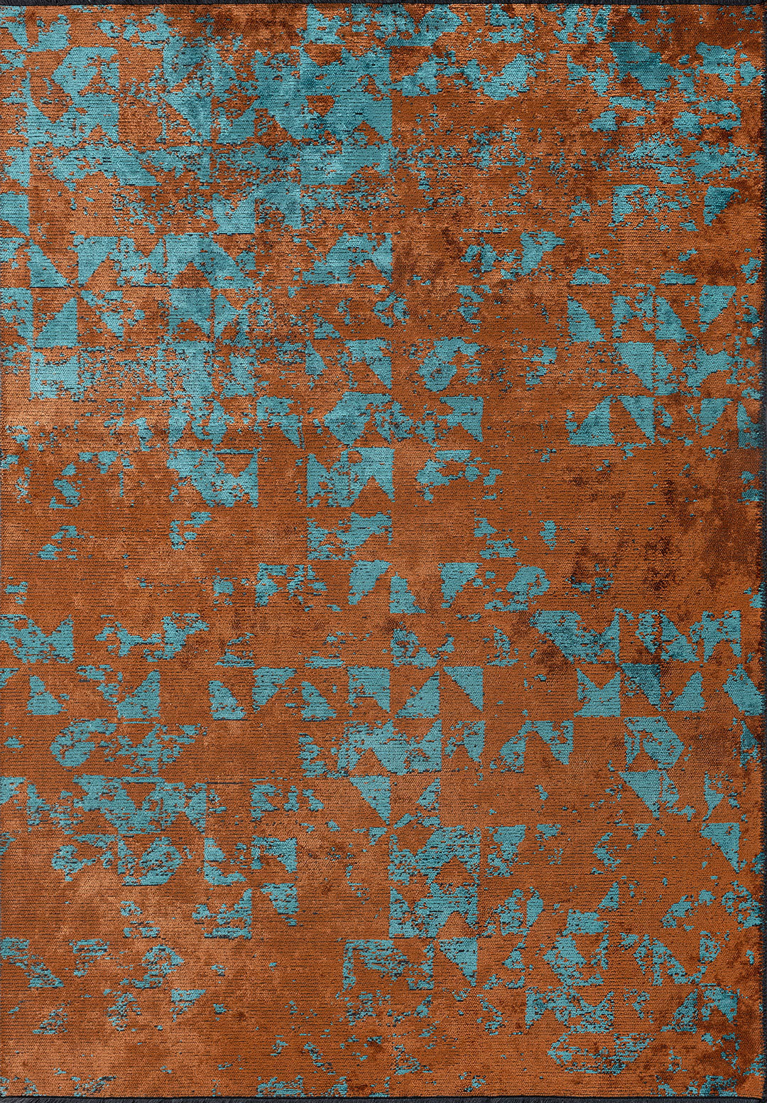 Triangle Terra - Turquoise Rug Rugs - Venetto Design Venettodesign.com